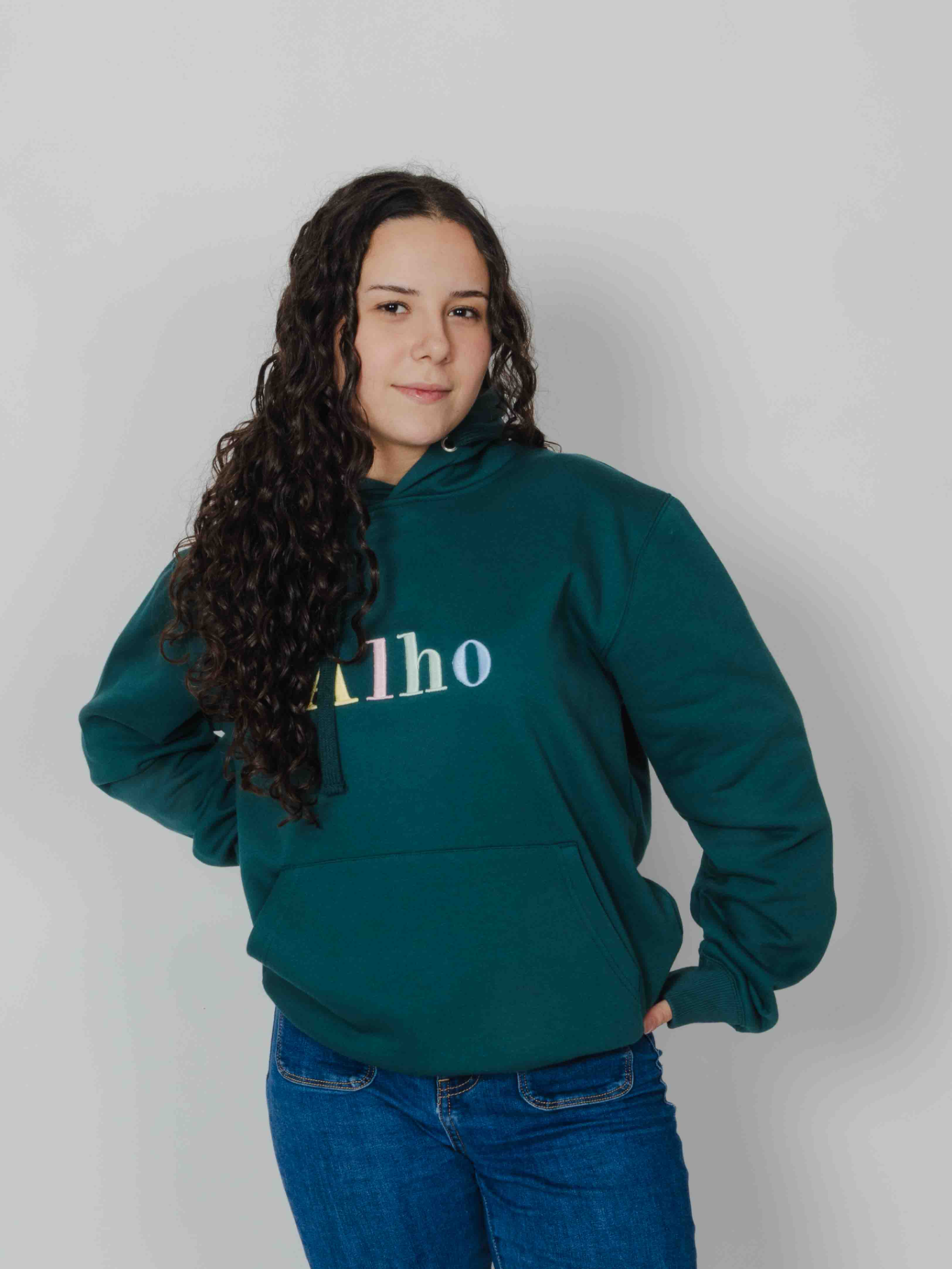 Hoodie Colours verde bosque