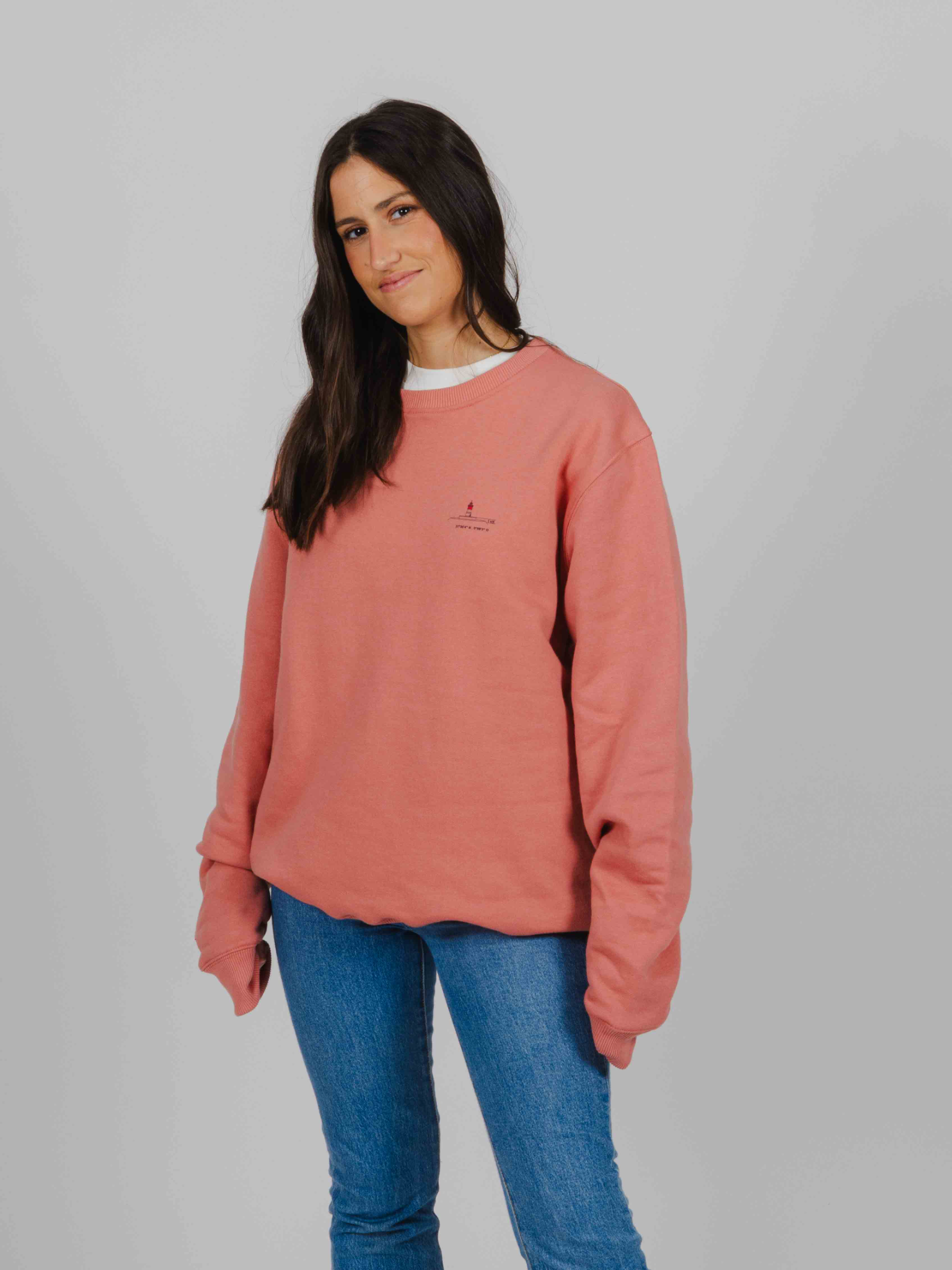 Sudadera Faro Rojo coral