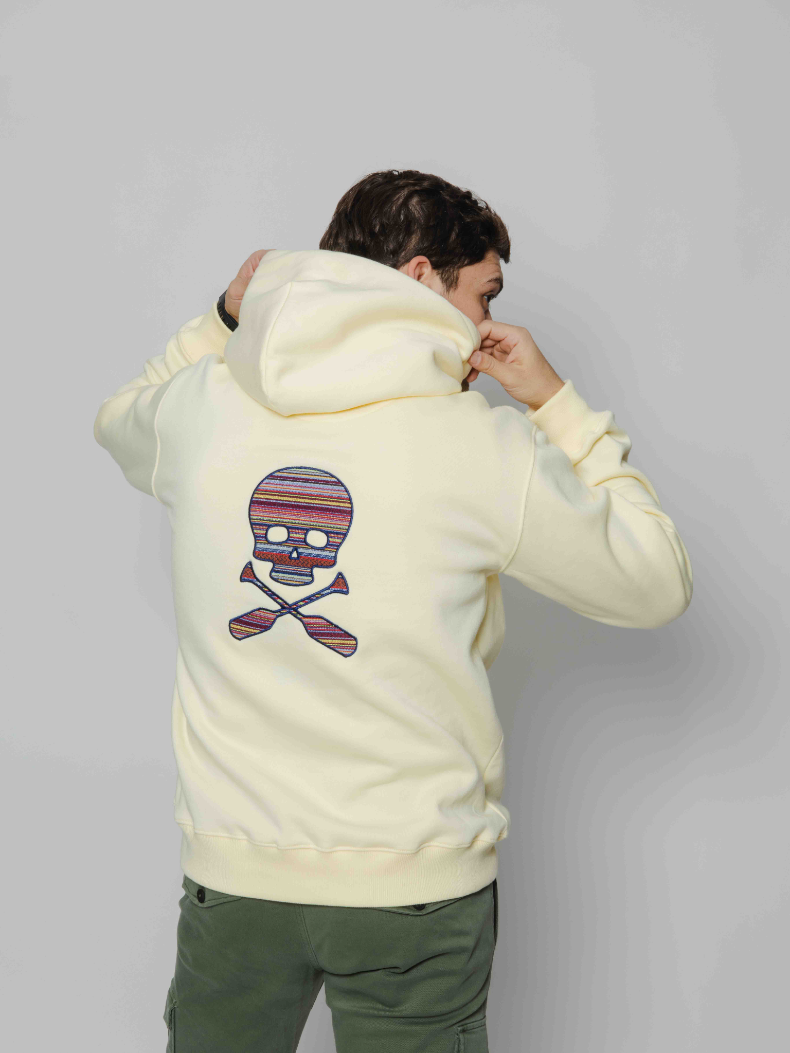 Hoodie Skull amarilla