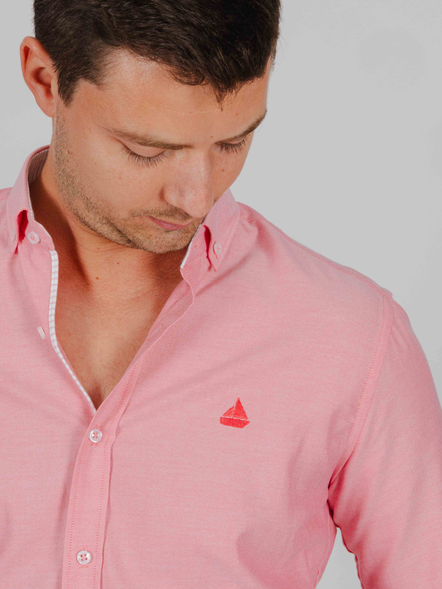 Camisa algodón coral