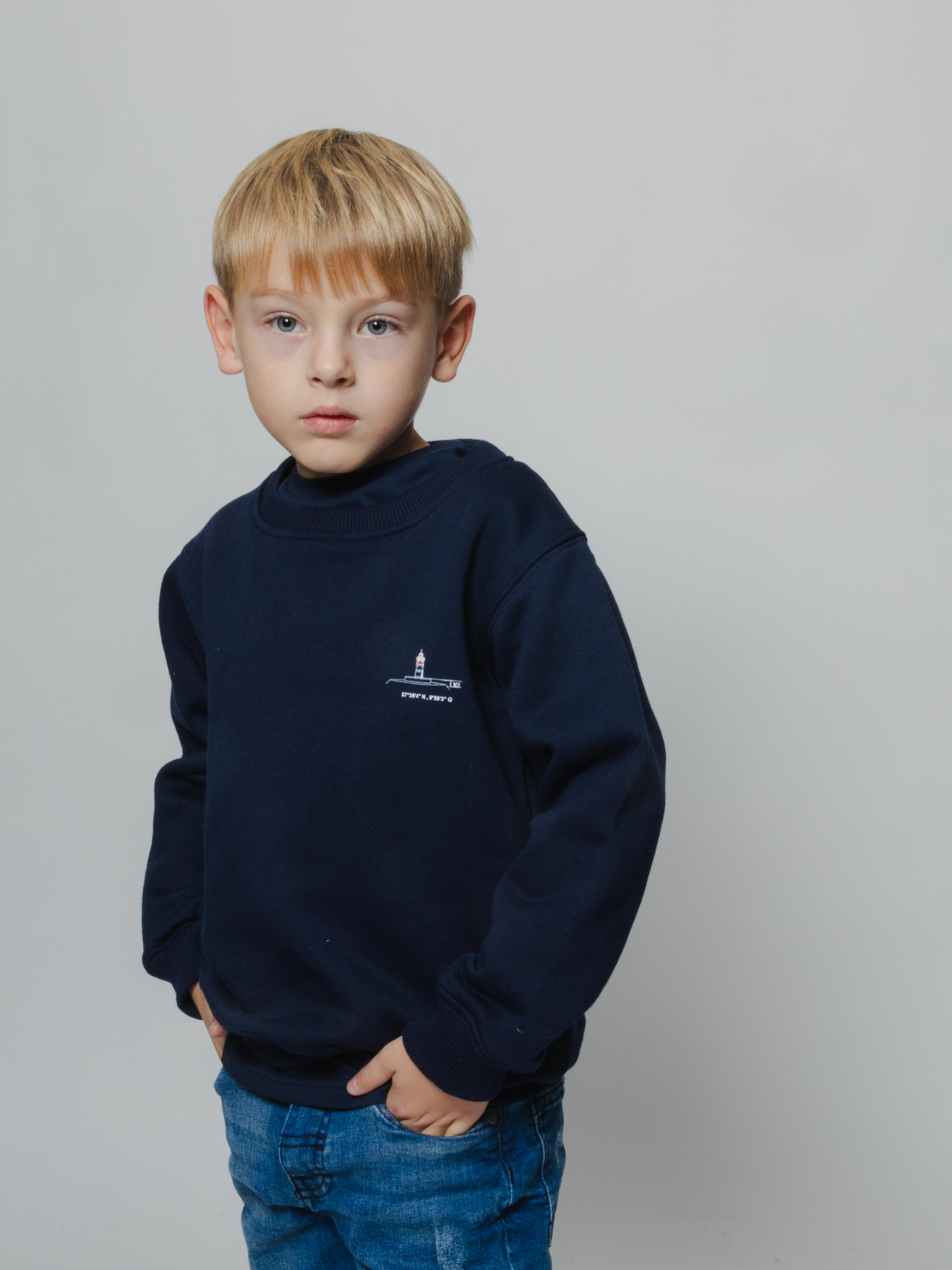 Sudadera niño marino