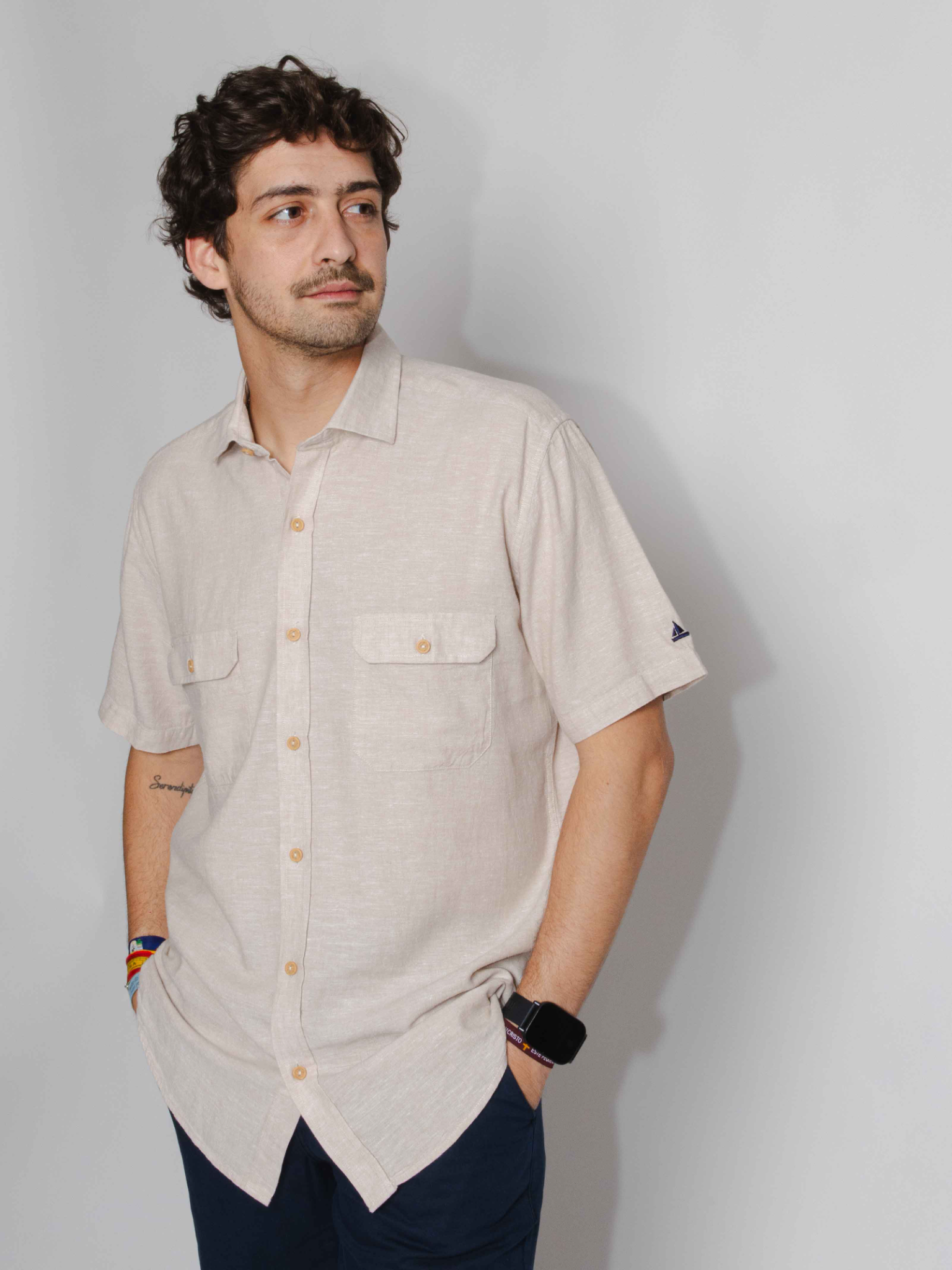 Camisa manga corta arena