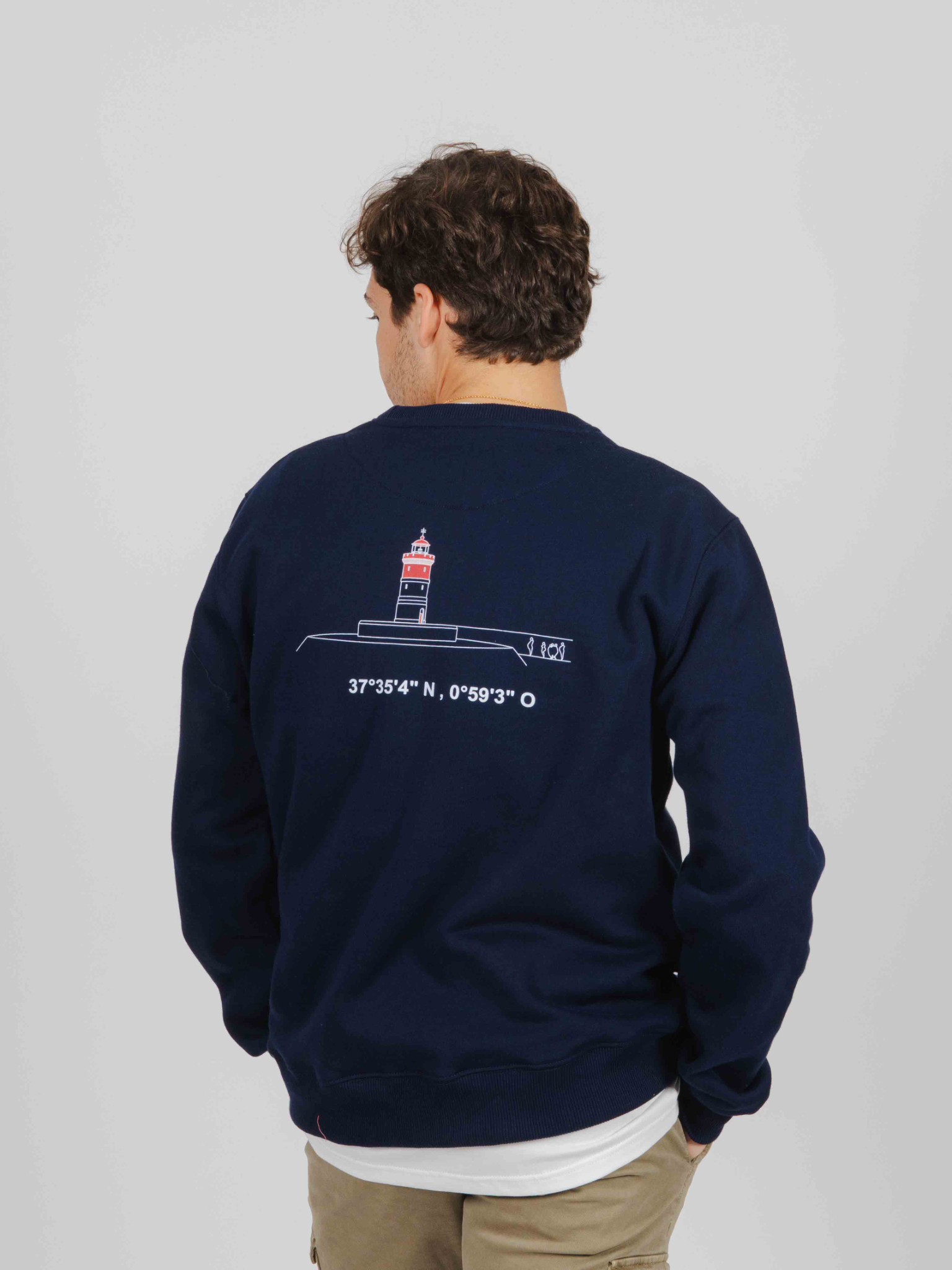 Sudadera Faro Rojo marino