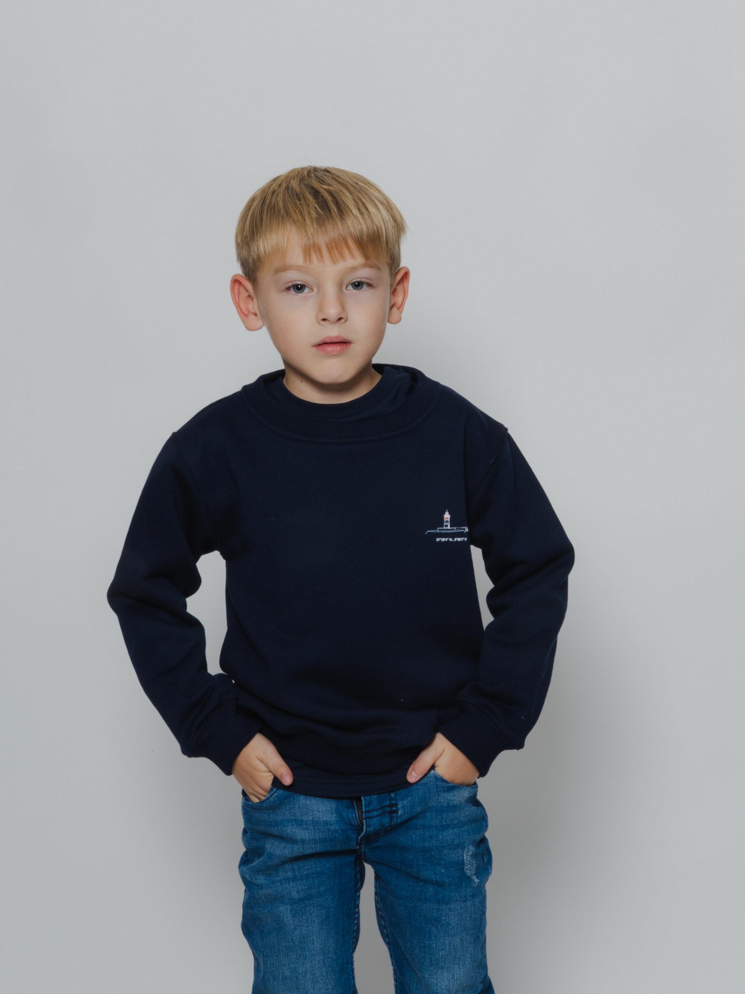 Sudadera niño marino
