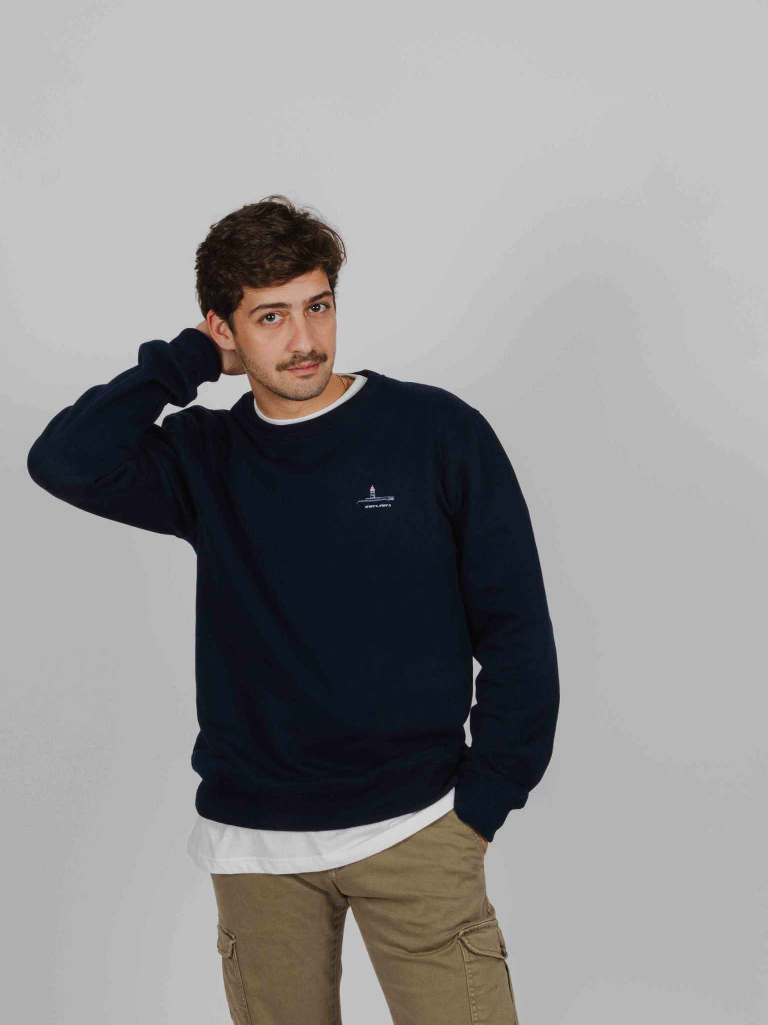 Sudadera Faro Rojo marino