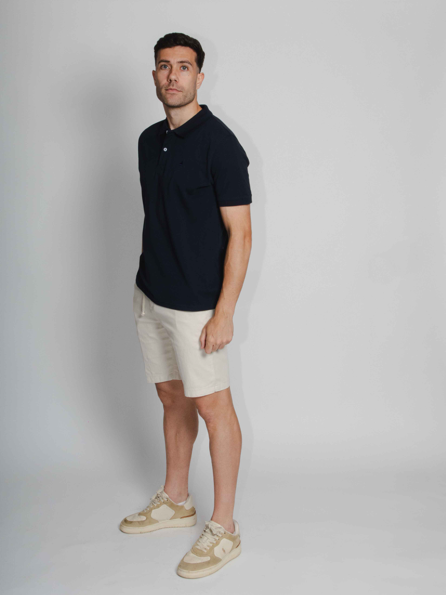 Polo piqué marino