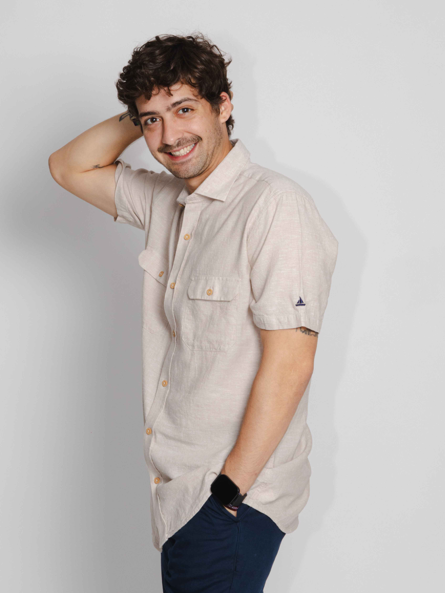 Camisa manga corta arena