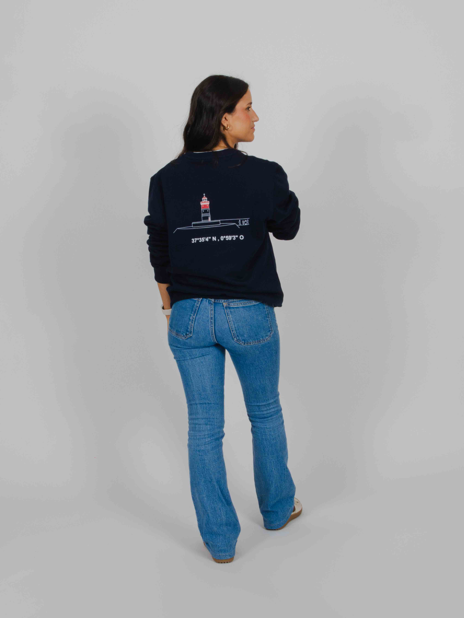 Sudadera Faro Rojo marino