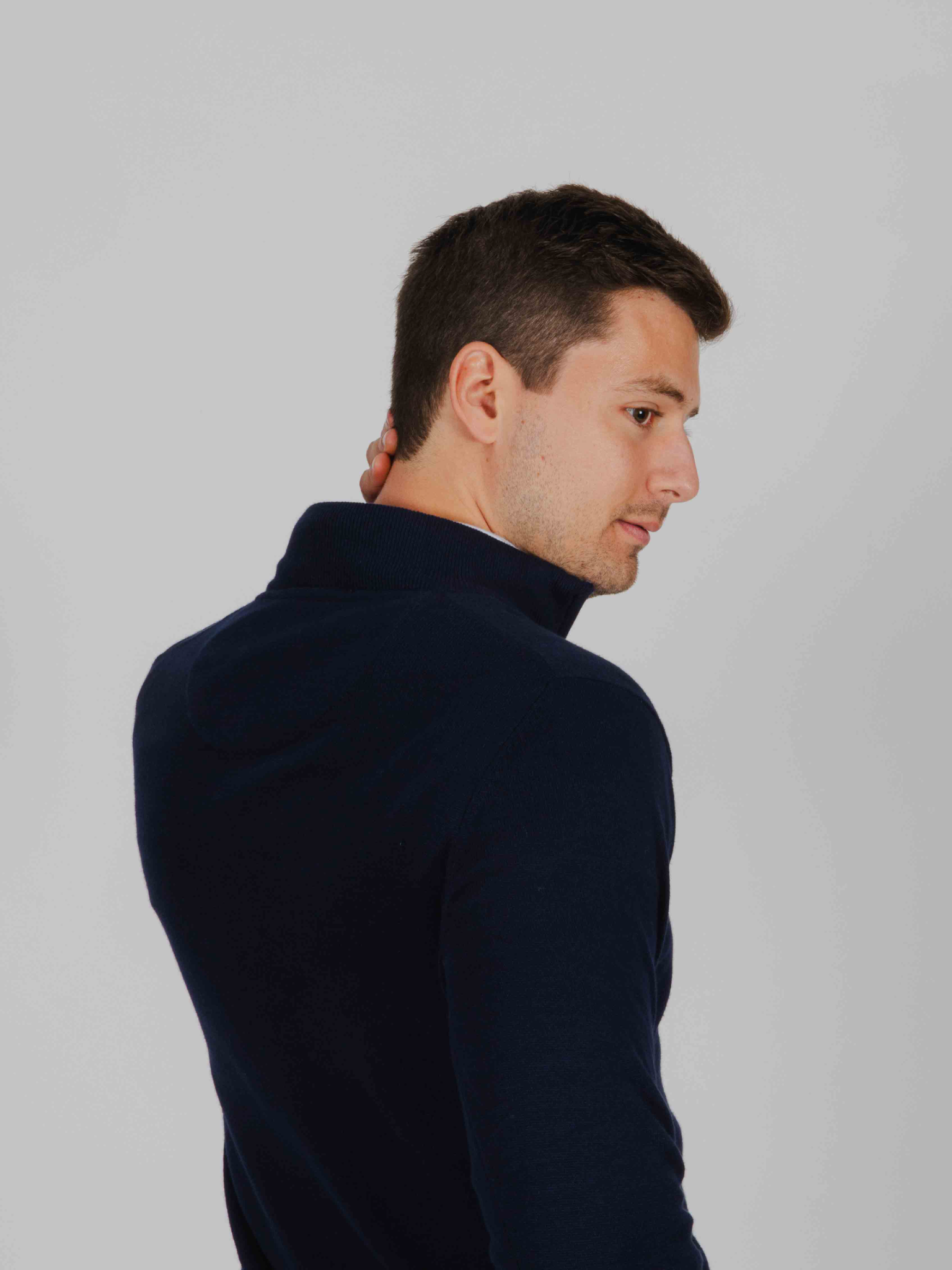 Jersey cremallera marino