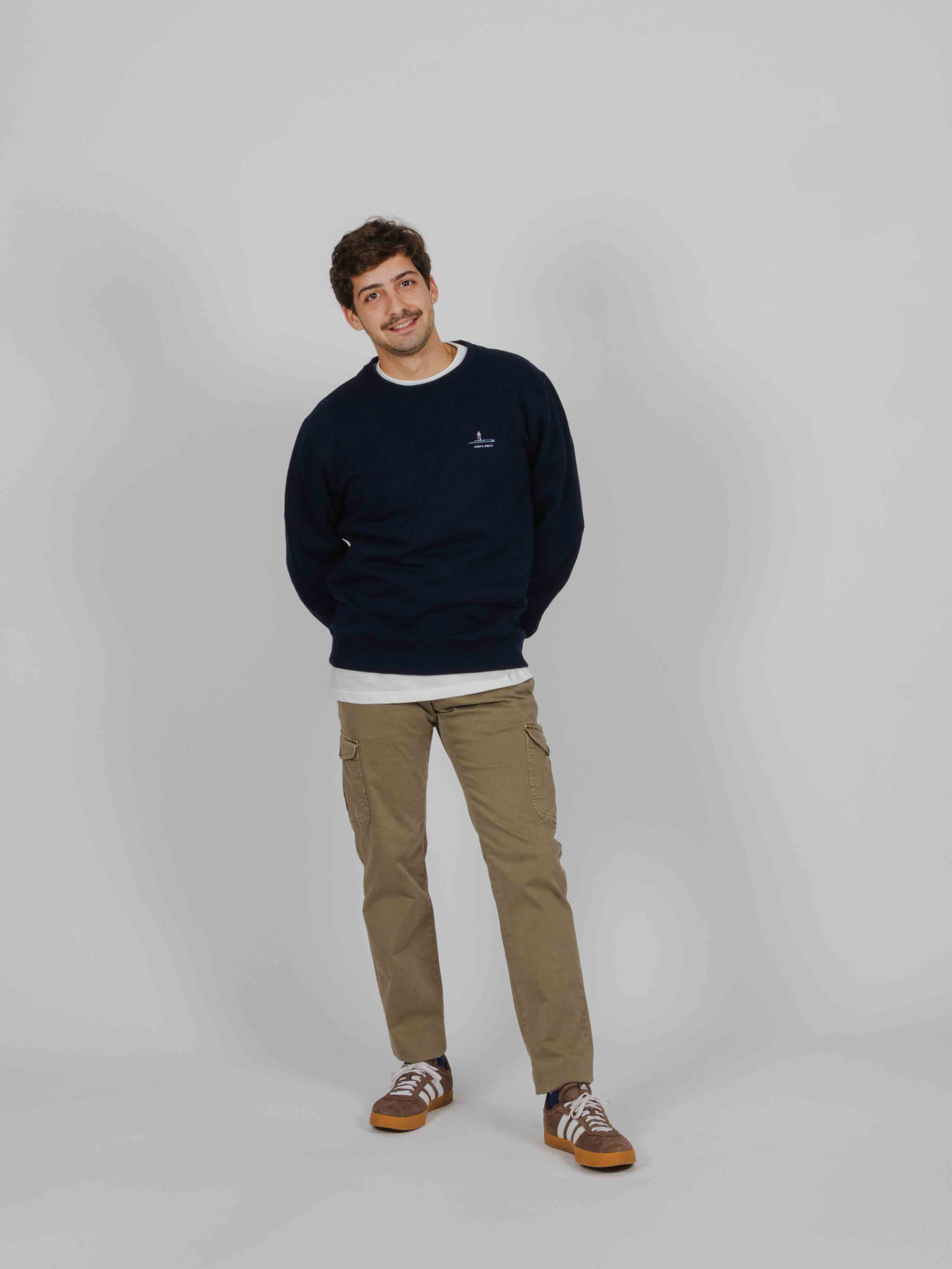 Sudadera Faro Rojo marino