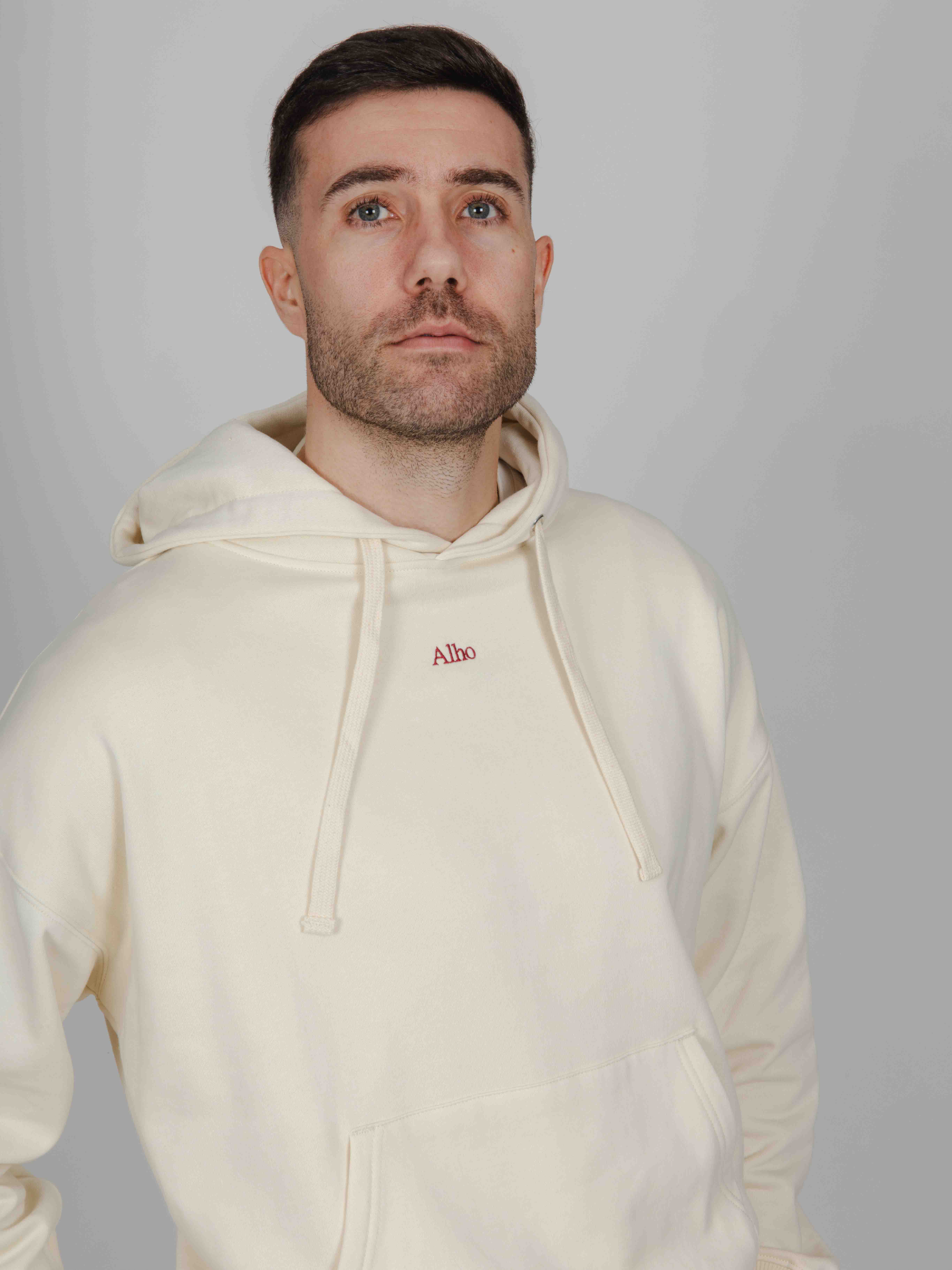 Hoodie C&#039;est la vie blanco roto