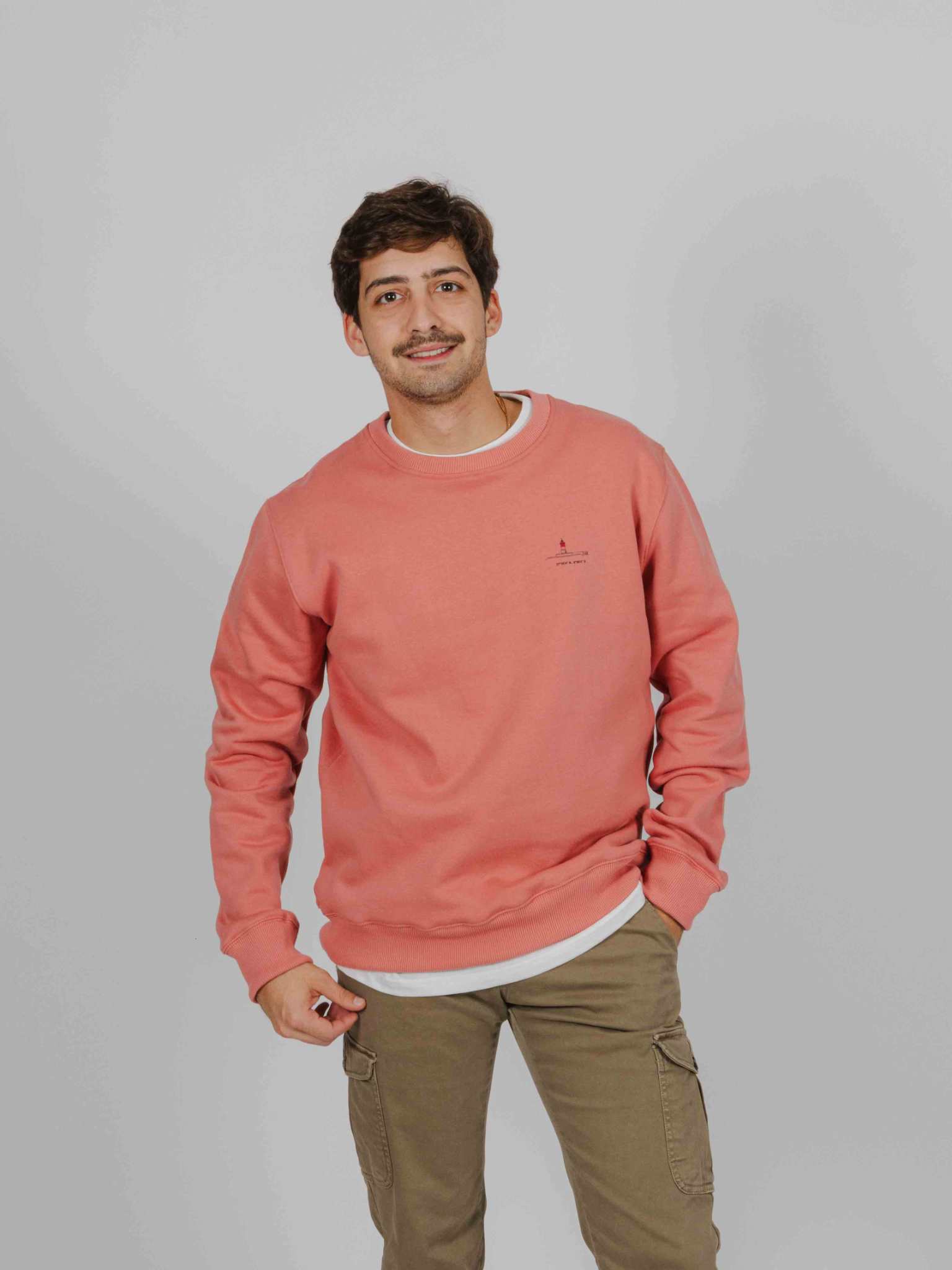 Sudadera Faro Rojo coral