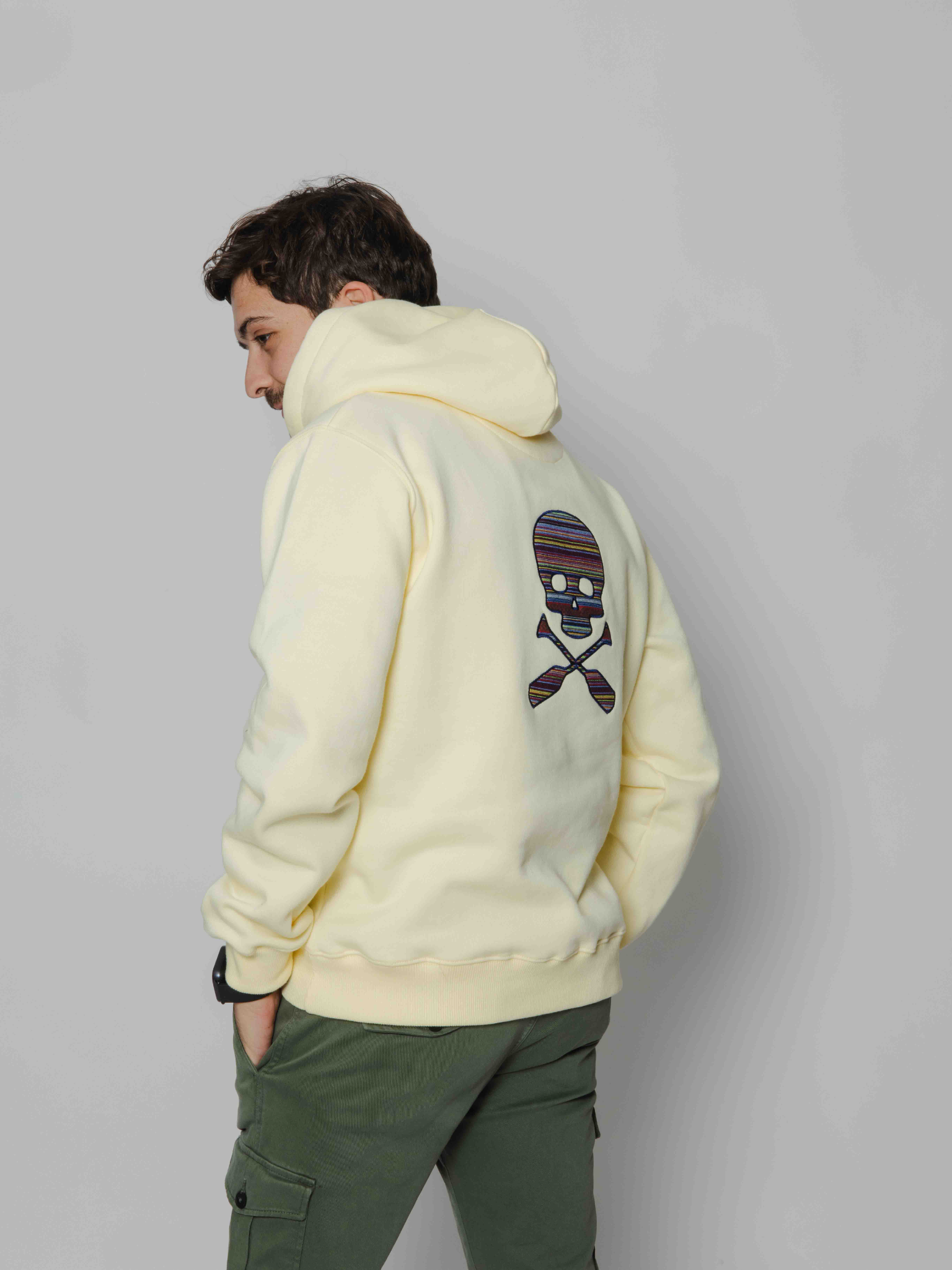 Hoodie Skull amarilla