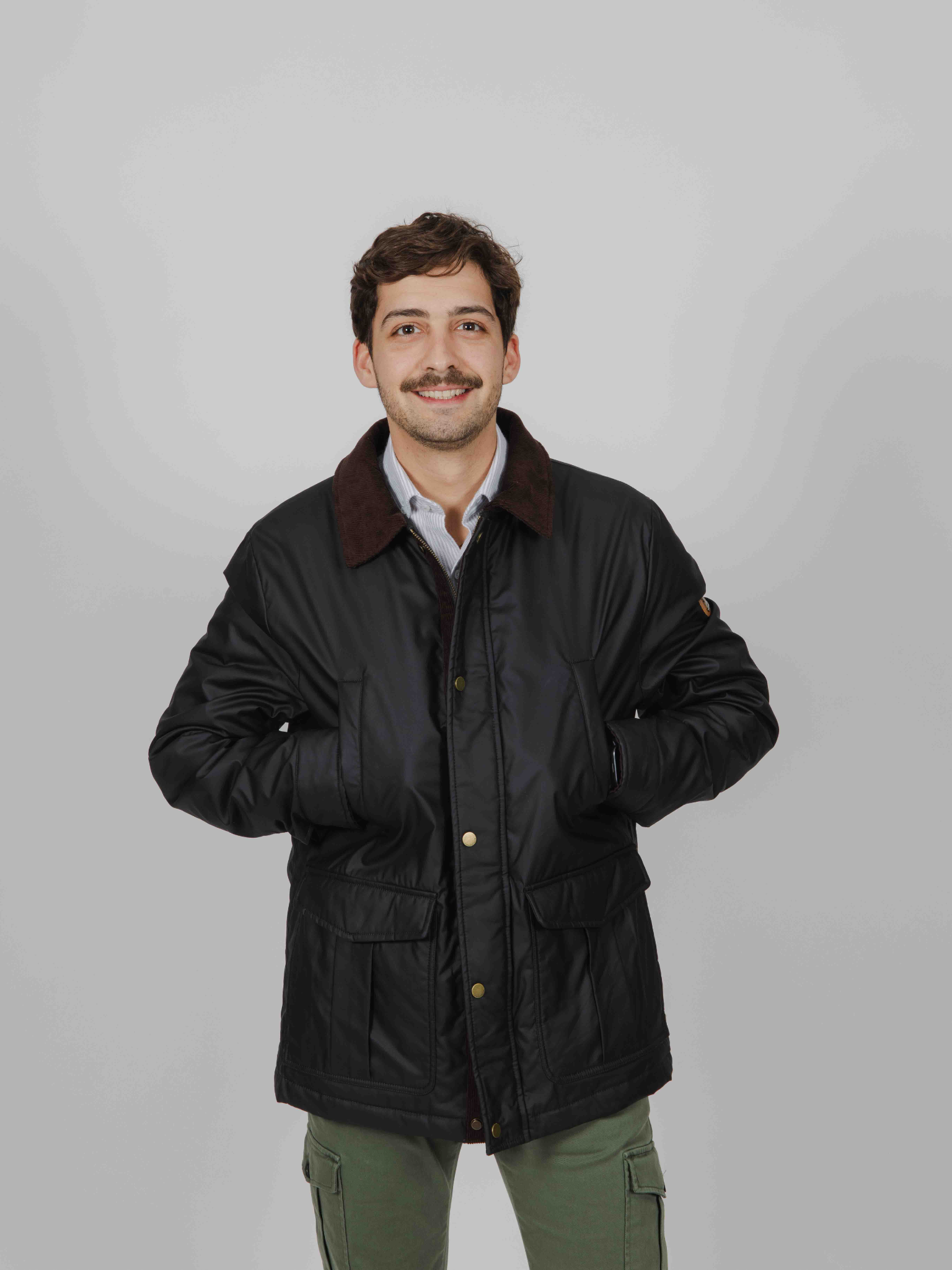 Cazadora Barbour marrón oscuro