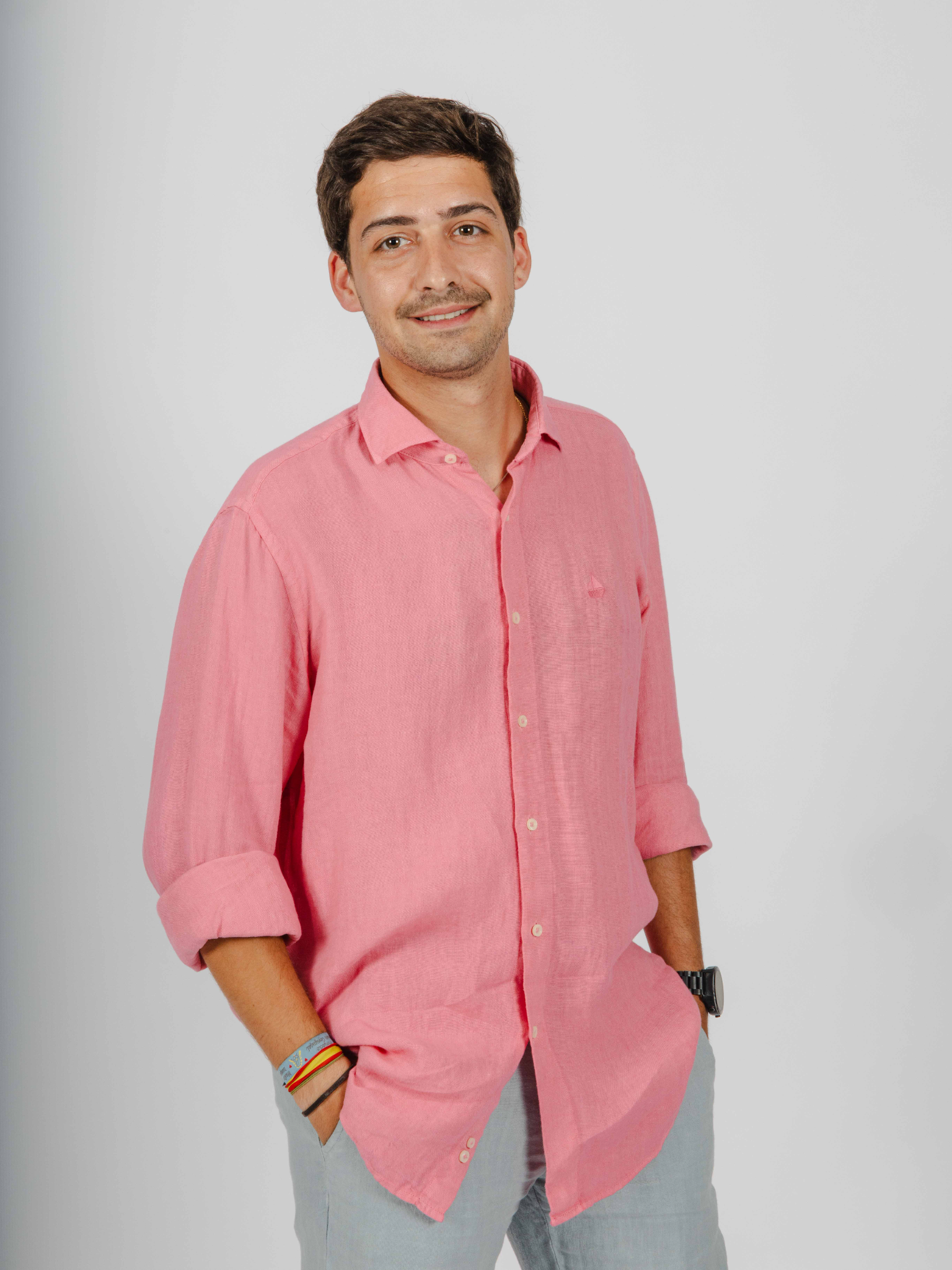 Imagen Camisa lino rosa