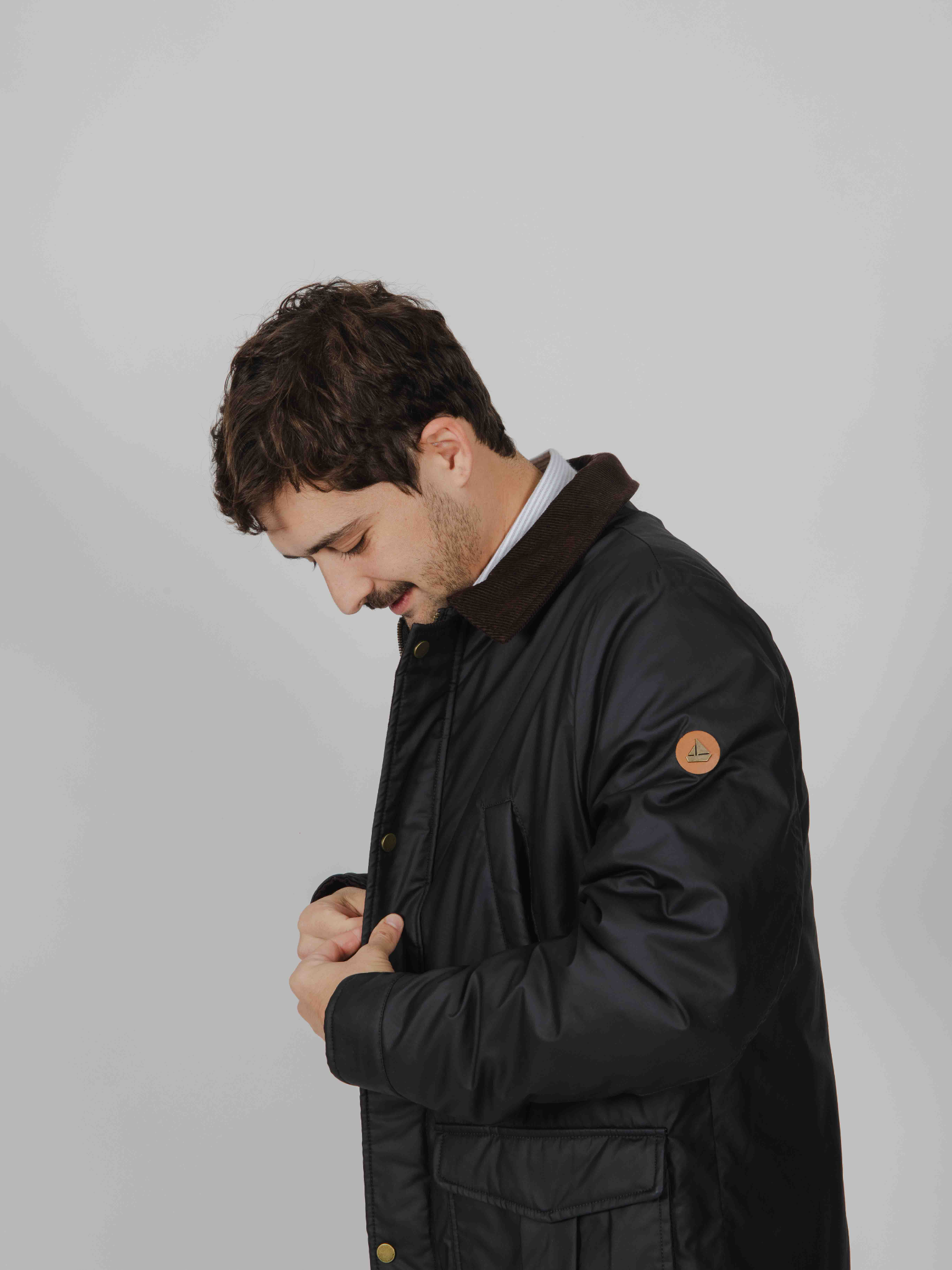 Cazadora Barbour marrón oscuro