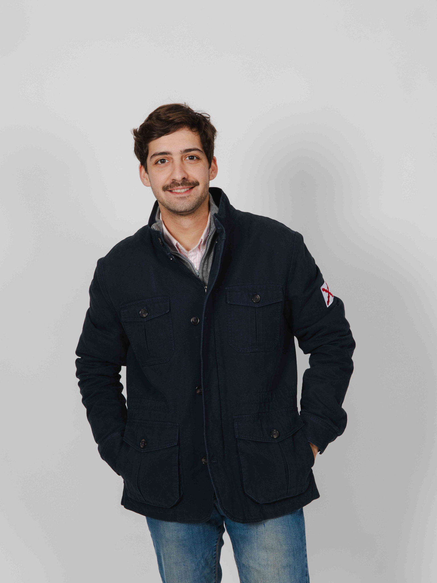 Chaqueta Cruz de Borgoña marino