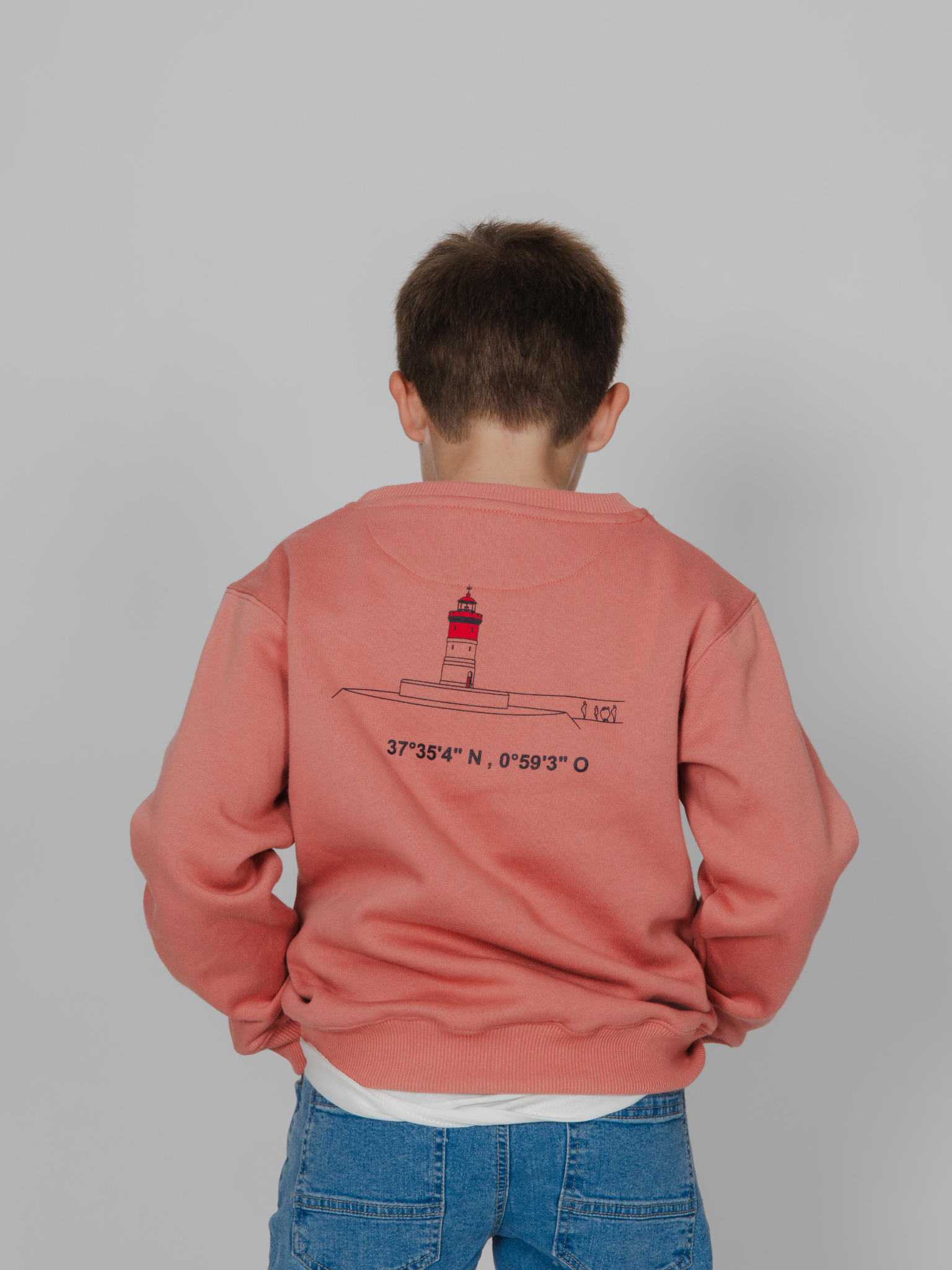 Sudadera niño coral