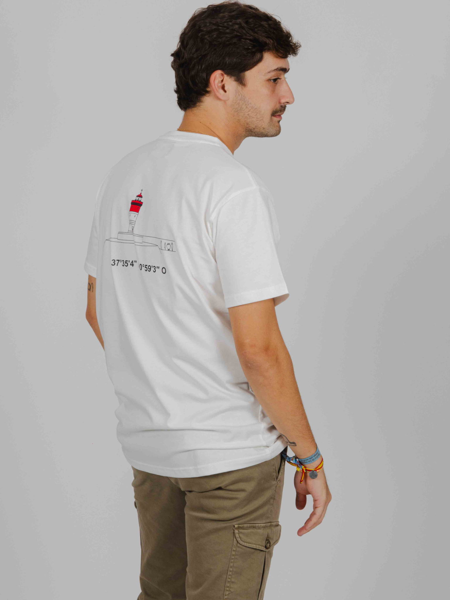 Camiseta Faro Rojo blanco