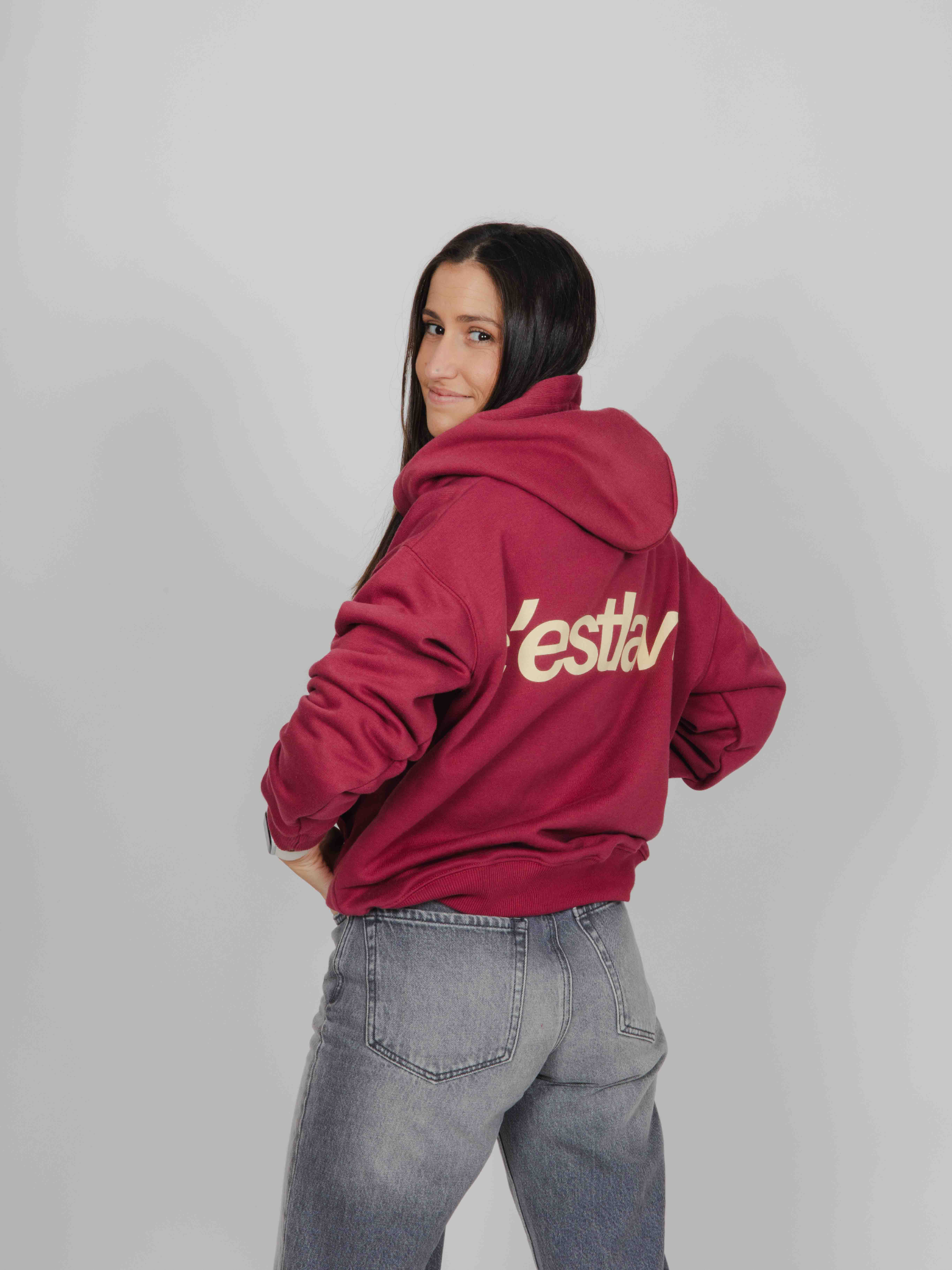 Hoodie C&#039;est la vie burdeos