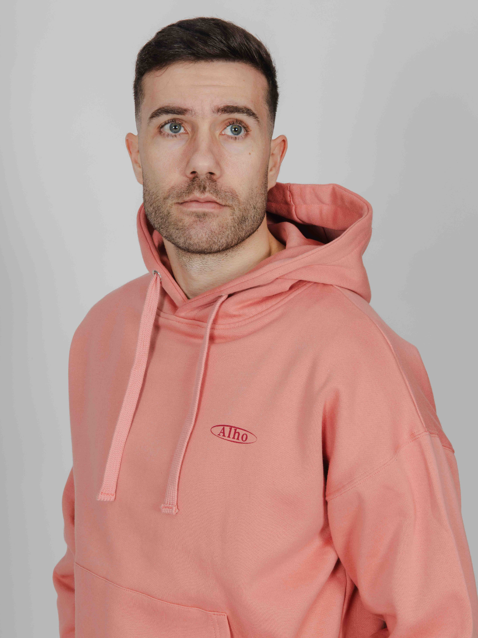 Hoodie Basic coral
