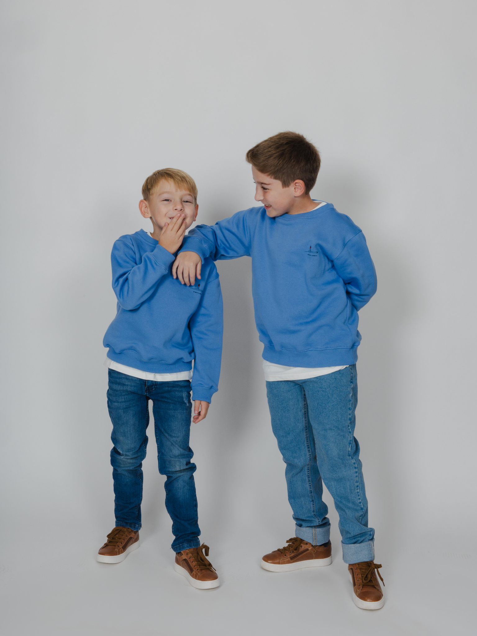 Sudadera niño azul mar