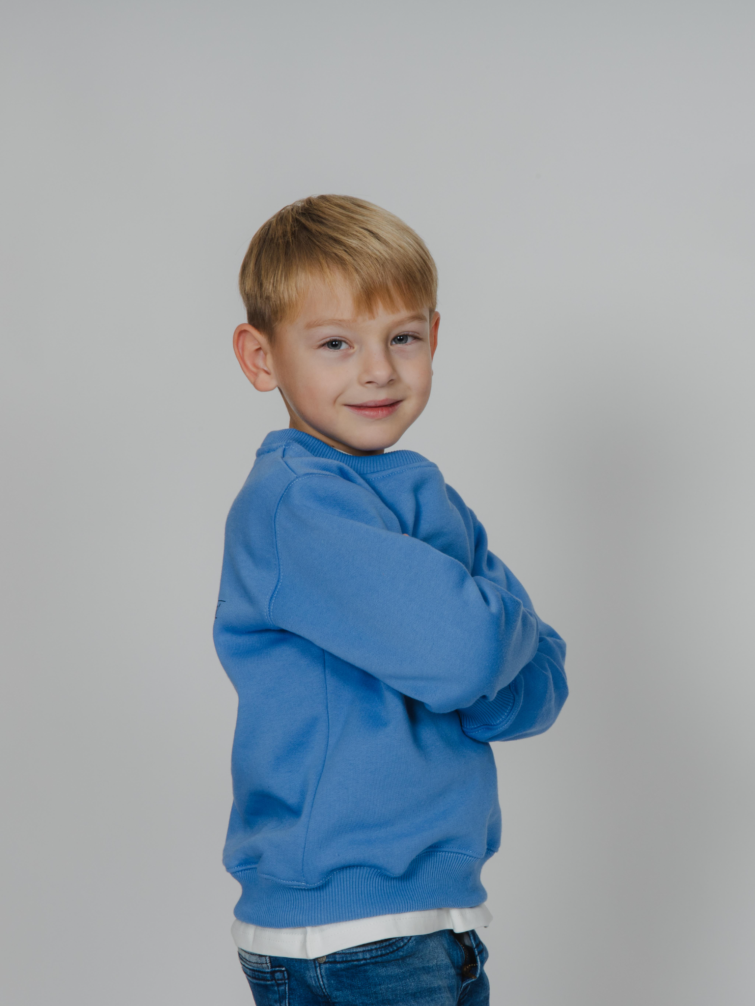 Sudadera niño azul mar