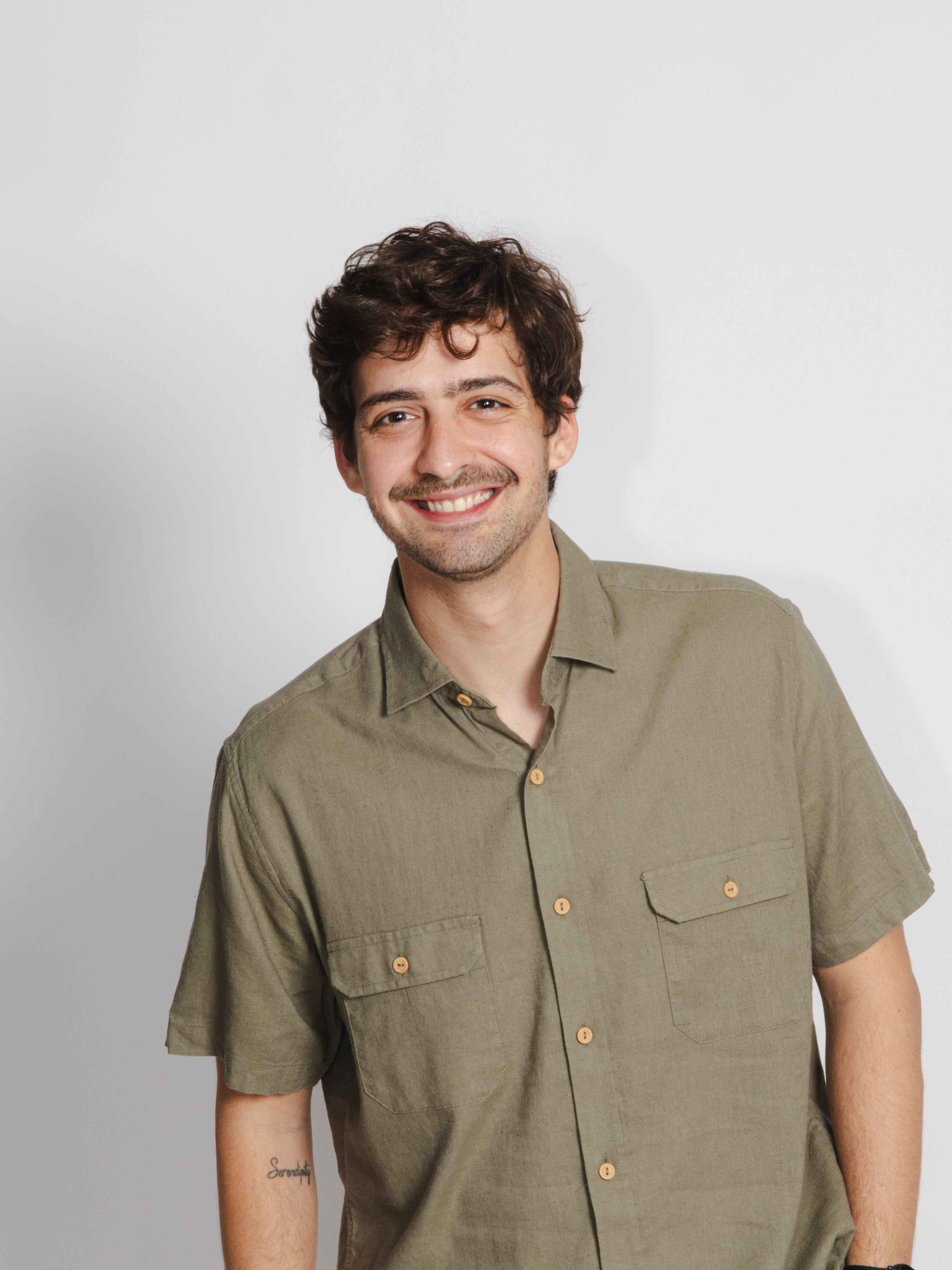 Camisa manga corta khaki