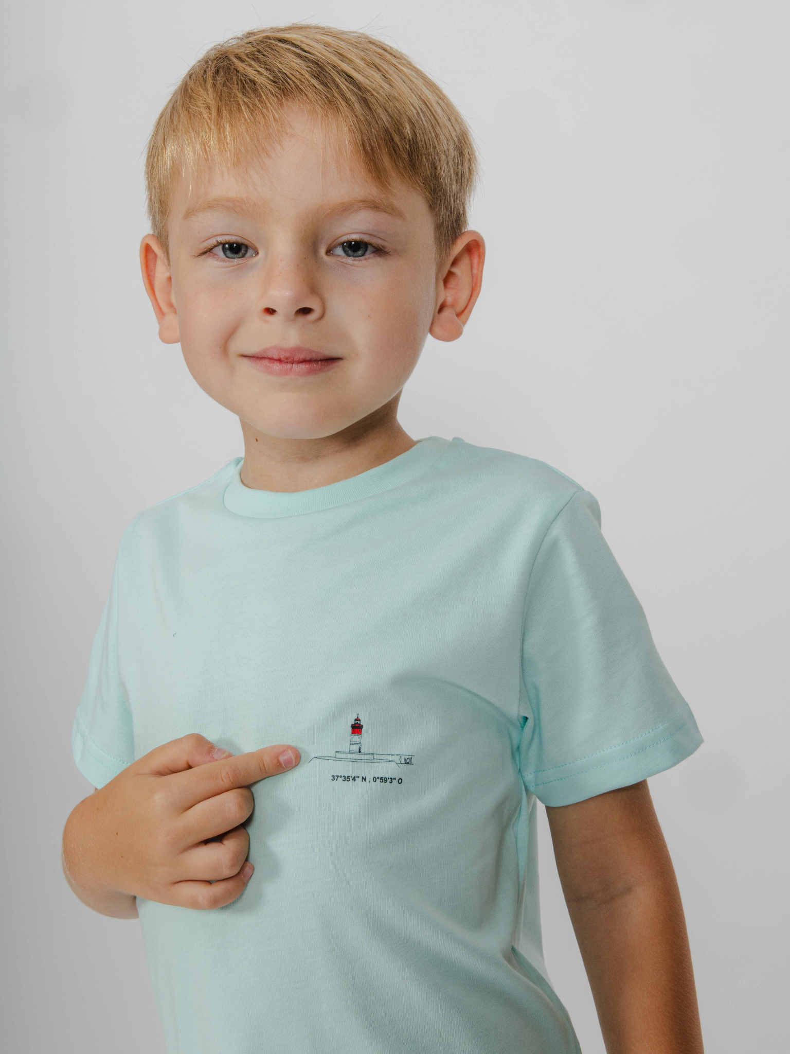 Imagen Camiseta niño Faro Rojo turquesa