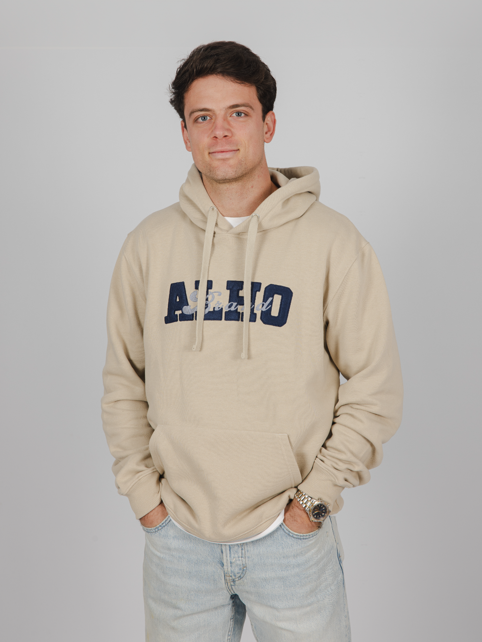 Imagen Hoodie Alho Brand beige