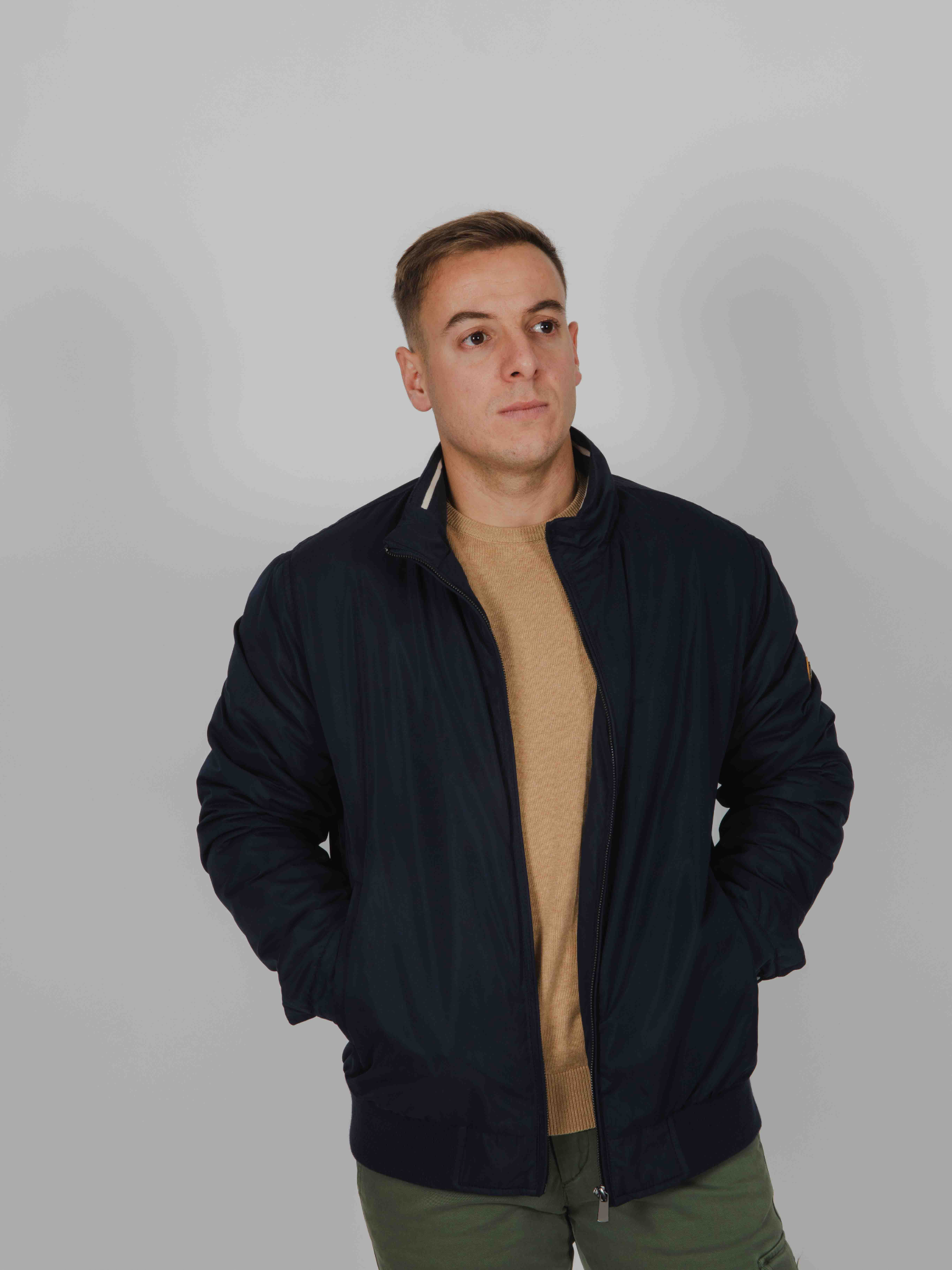 Cazadora bomber marino