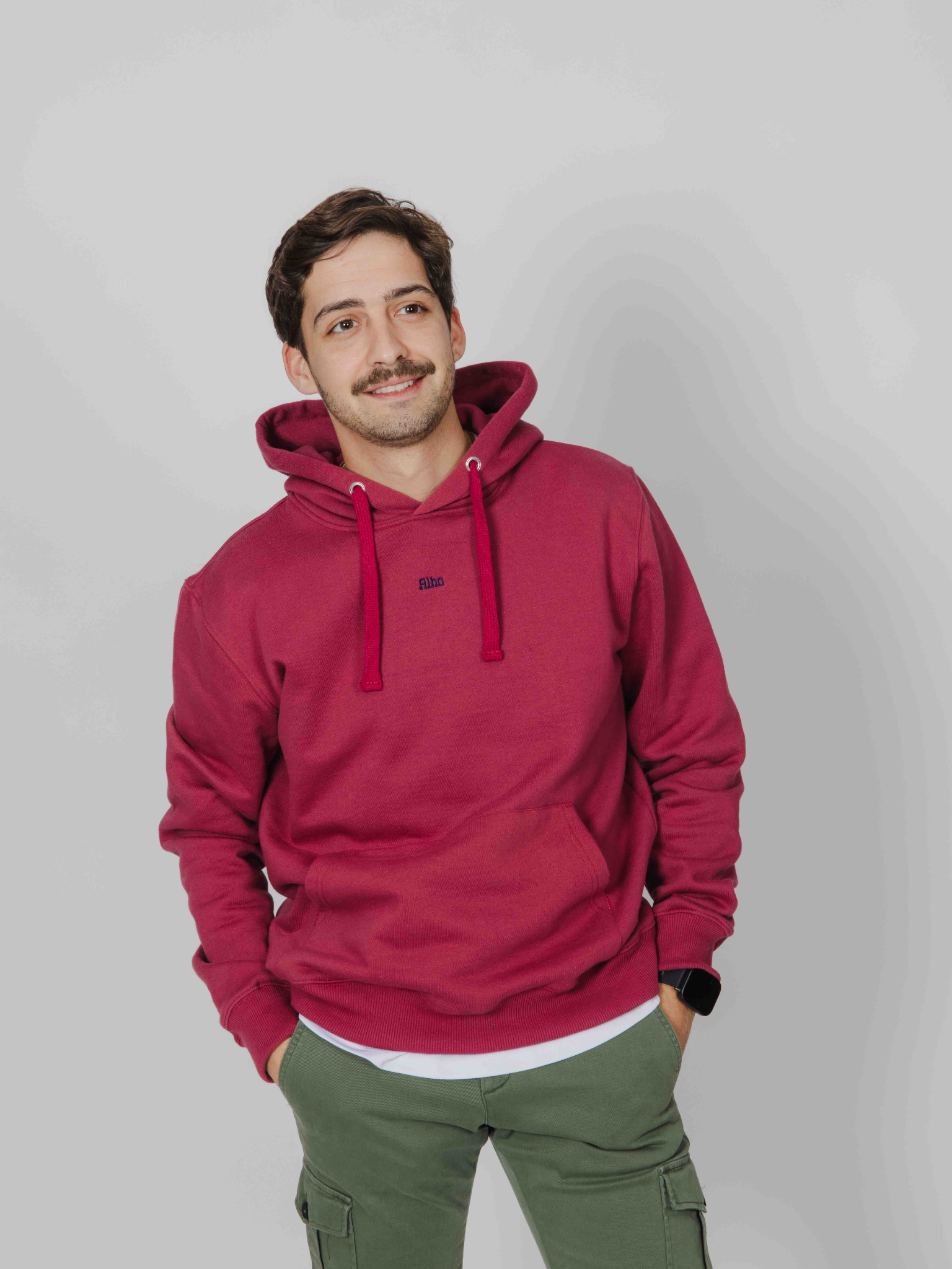 Hoodie Skull burdeos