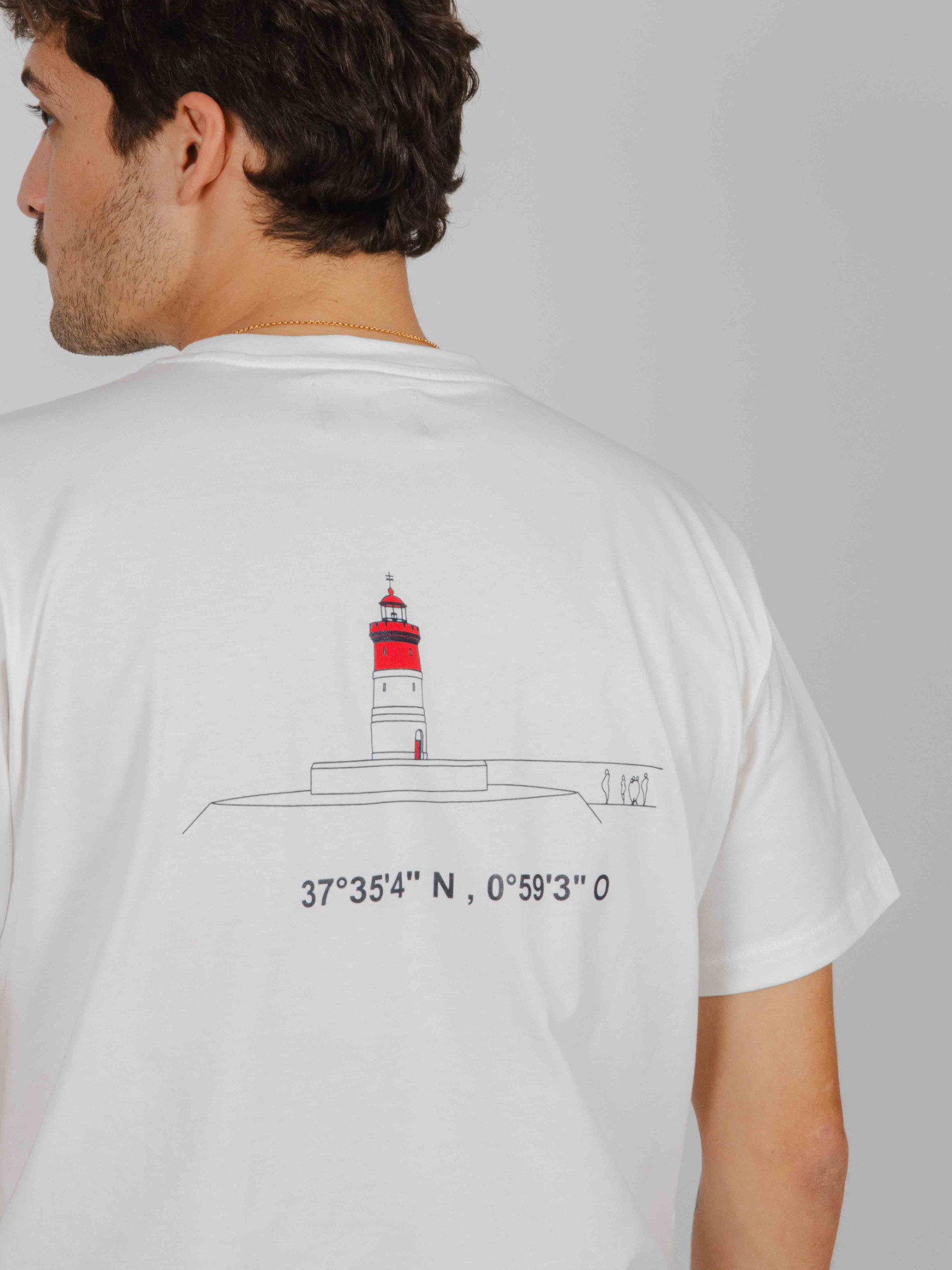 Camiseta Faro Rojo blanco