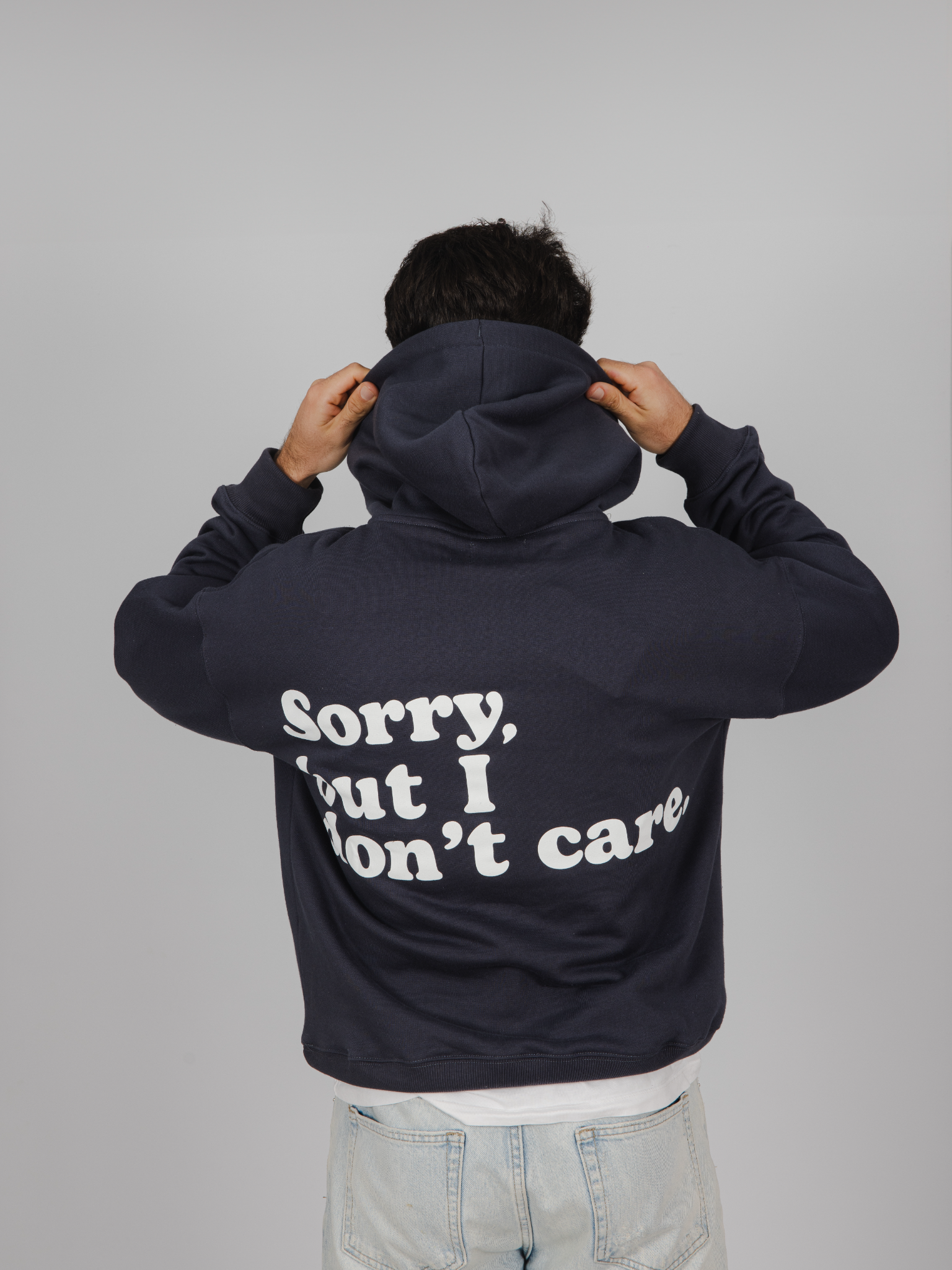 Imagen Hoodie Sorry antracita