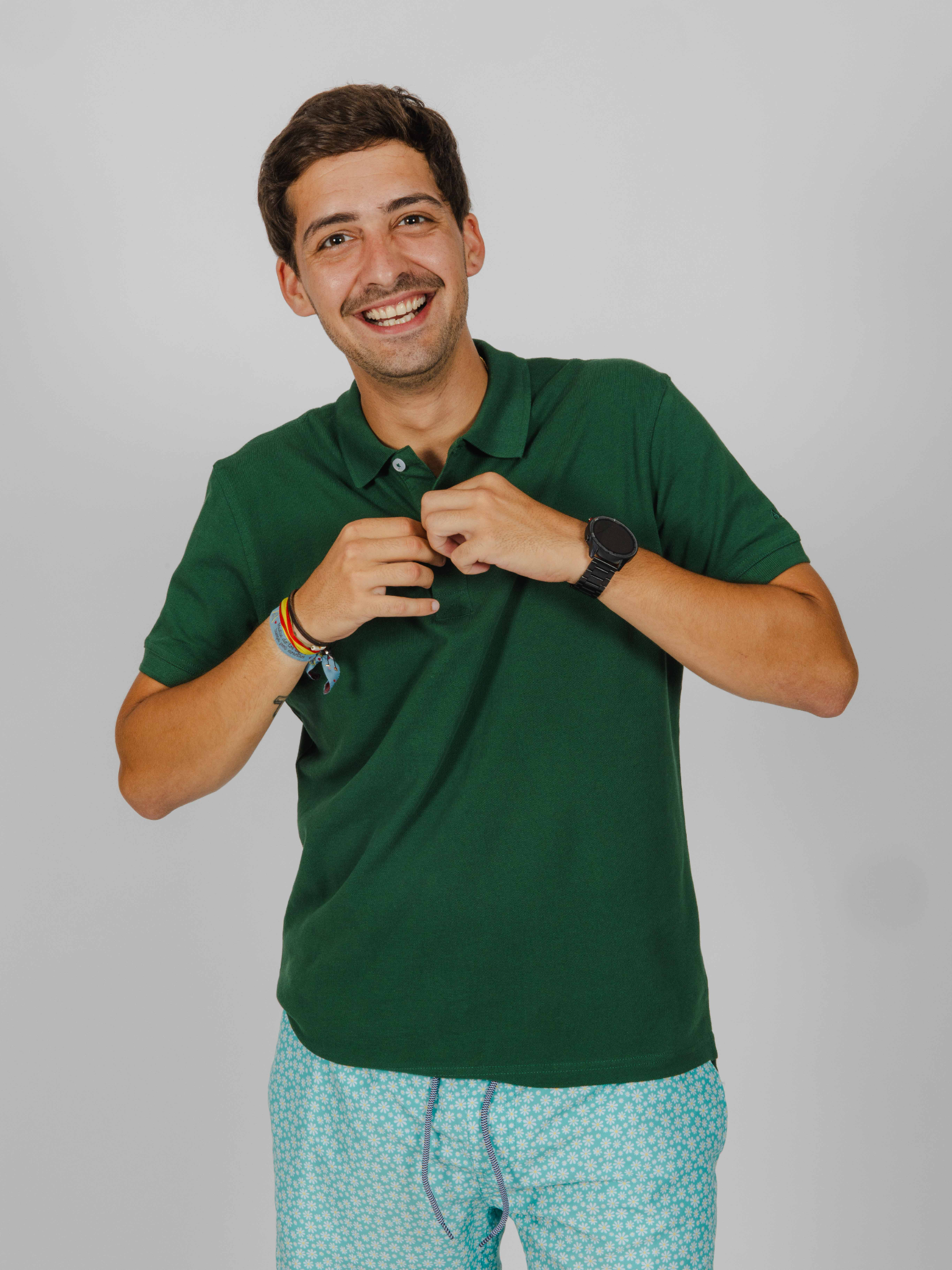 Imagen Polo Basic verde bosque