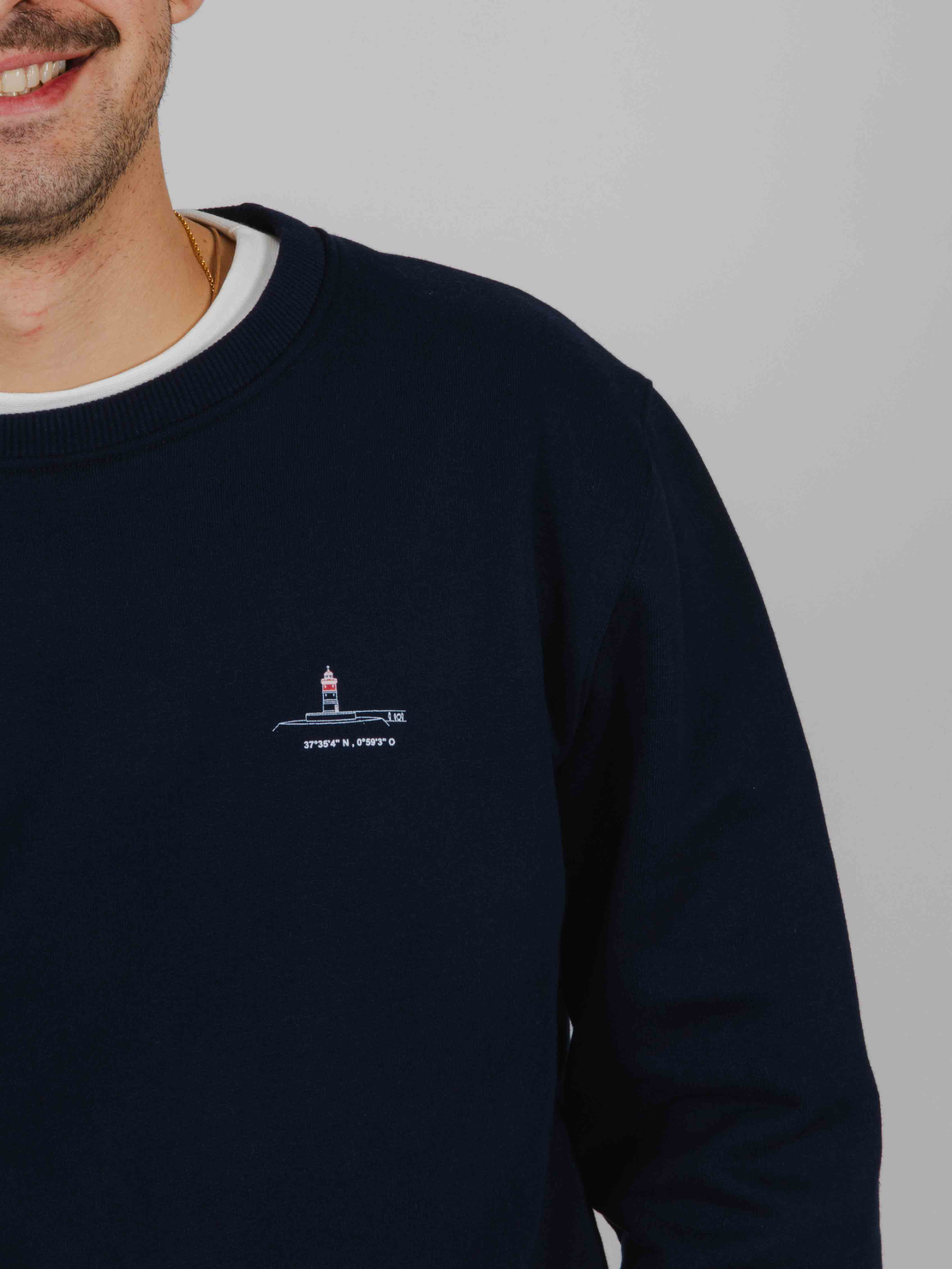 Sudadera Faro Rojo marino