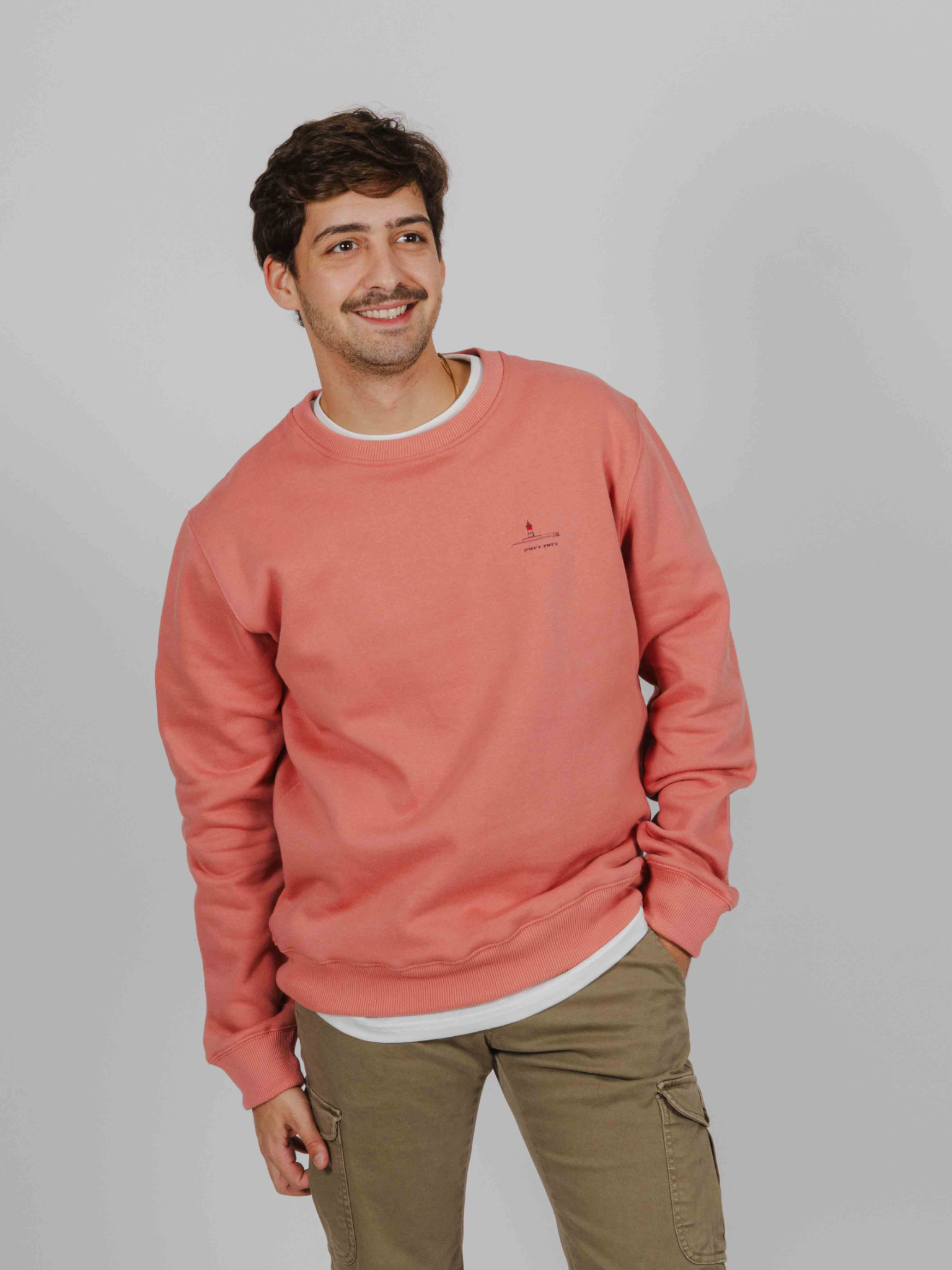 Sudadera Faro Rojo coral