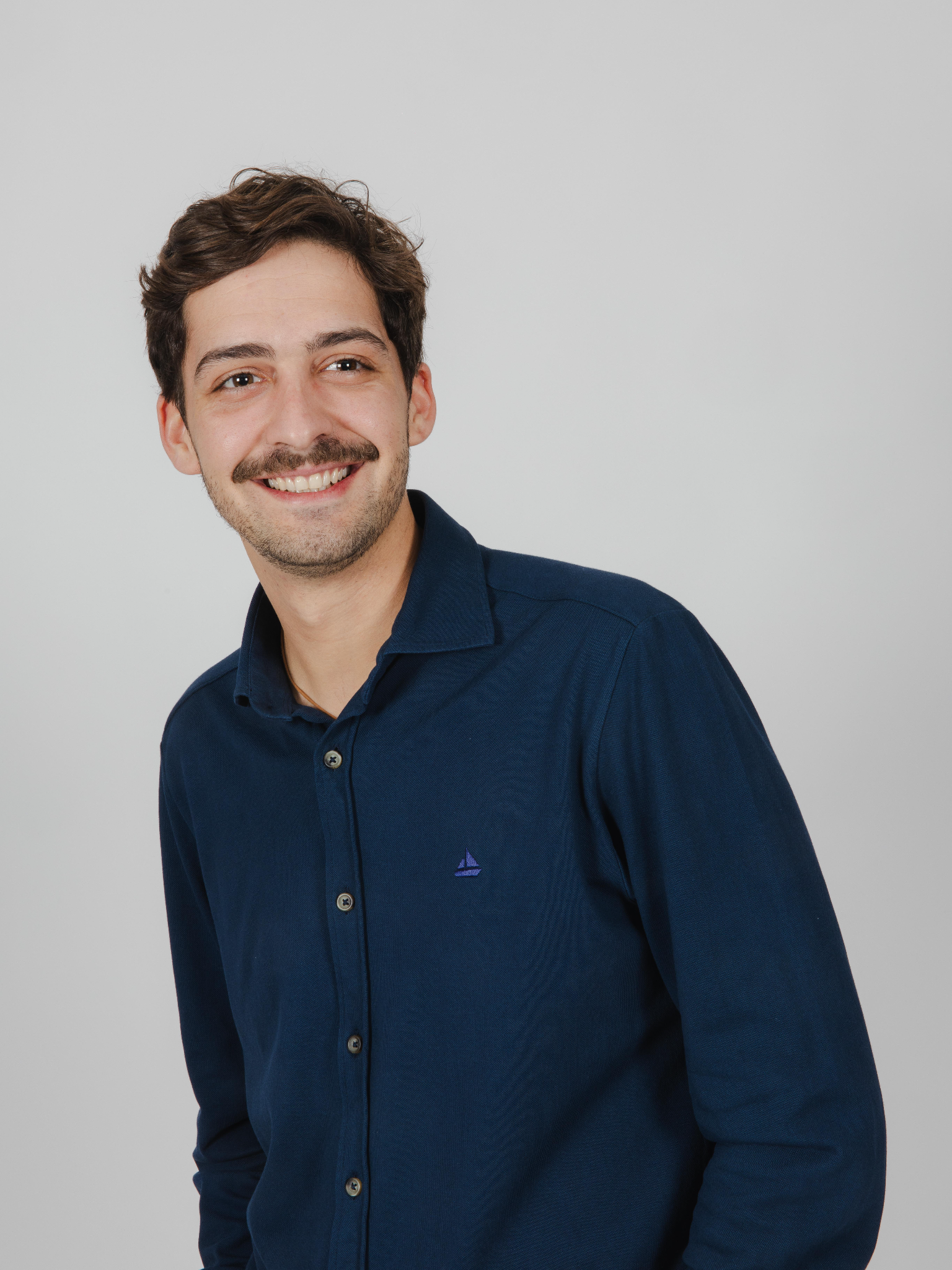 Camisa de punto marino