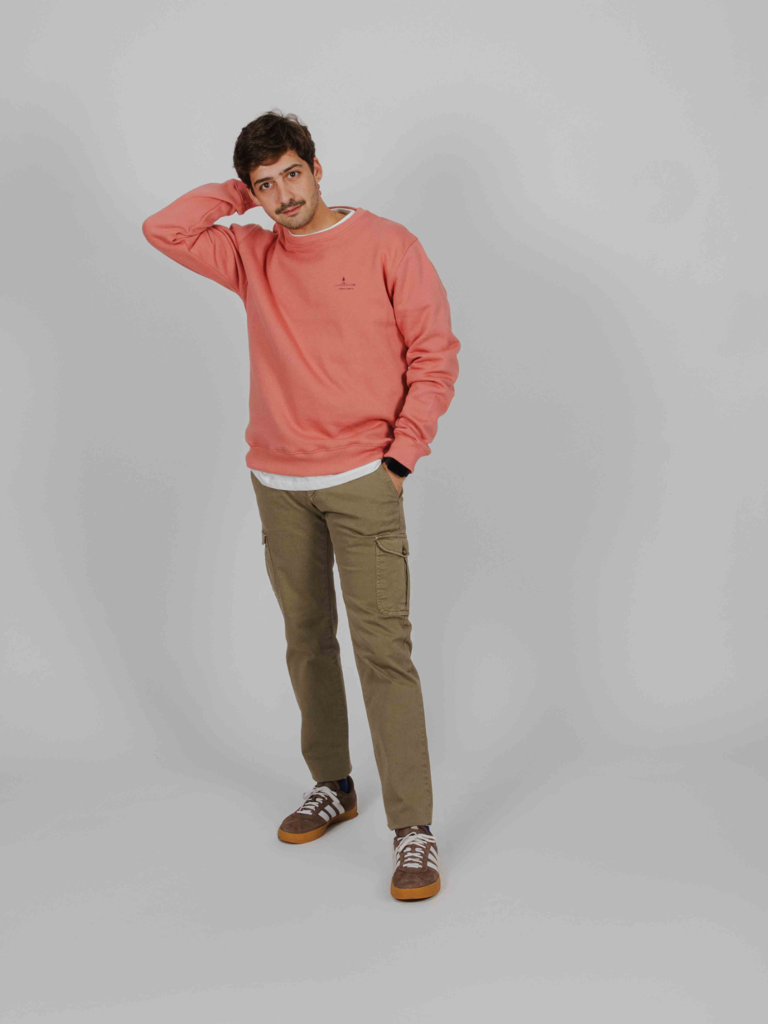 Sudadera Faro Rojo coral