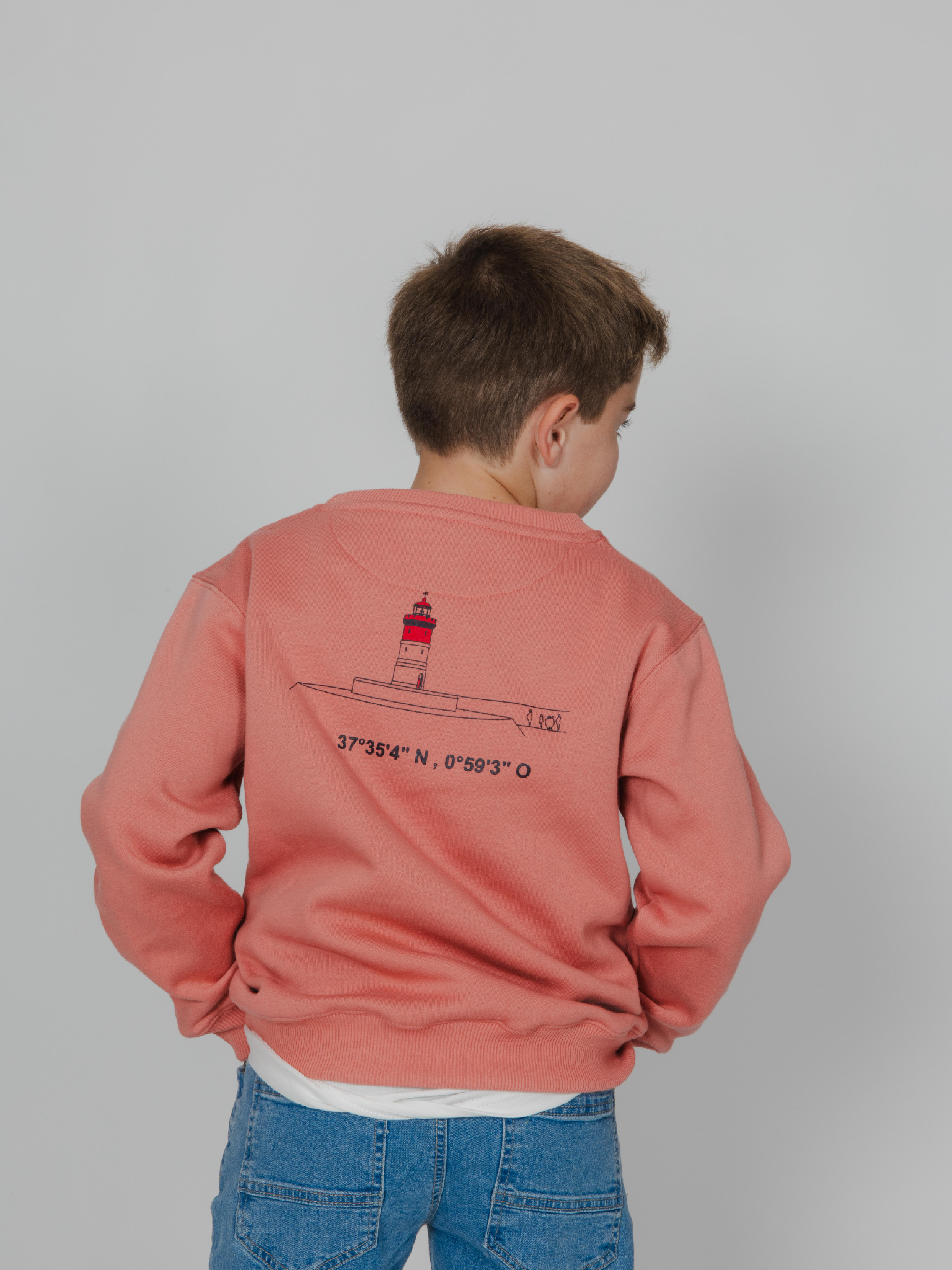 Sudadera niño coral