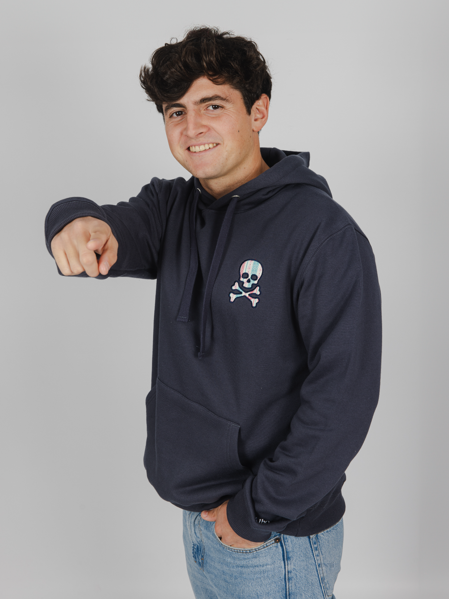 Imagen Hoodie Skull antracita